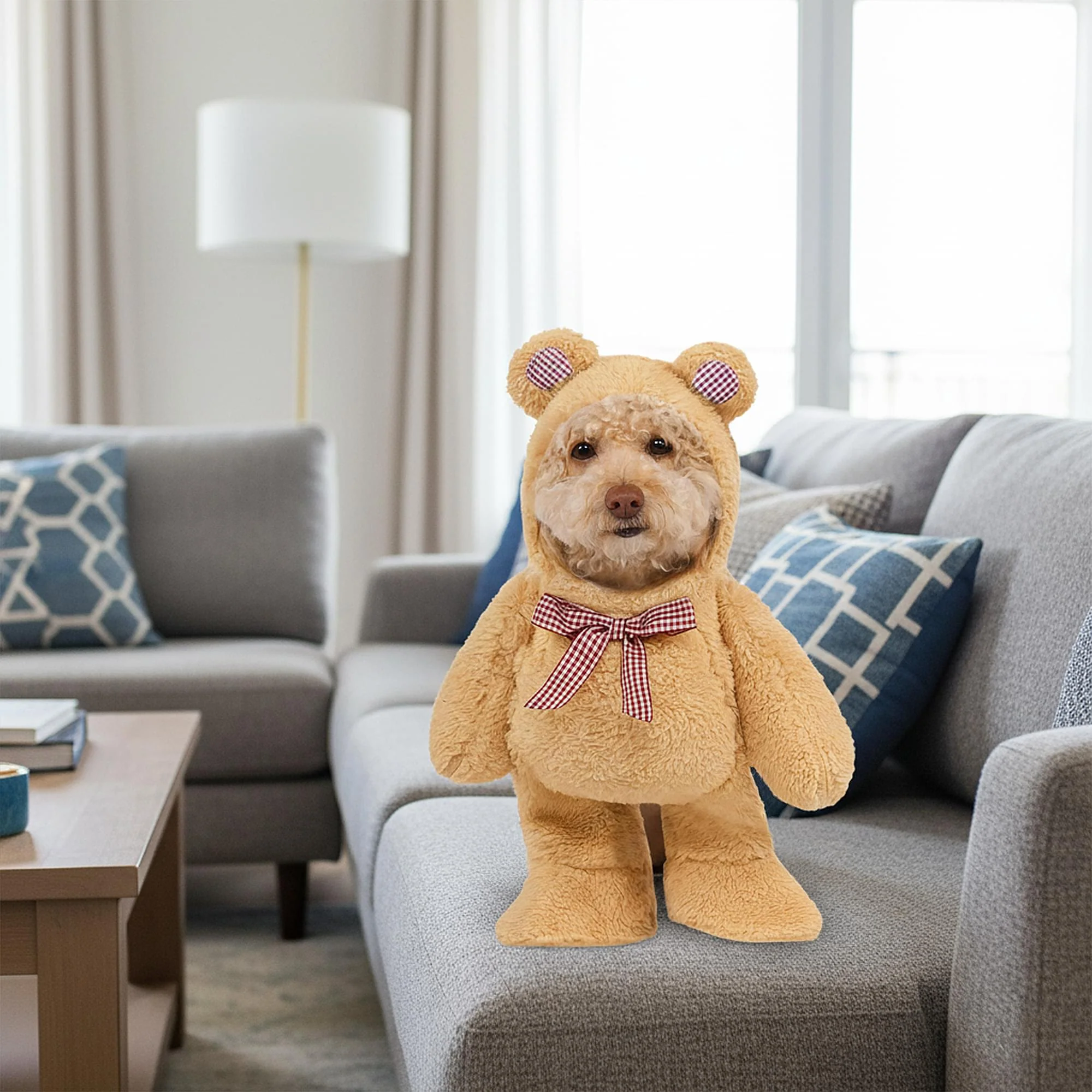 Walking Teddy Bear Adult Costume - Image 3