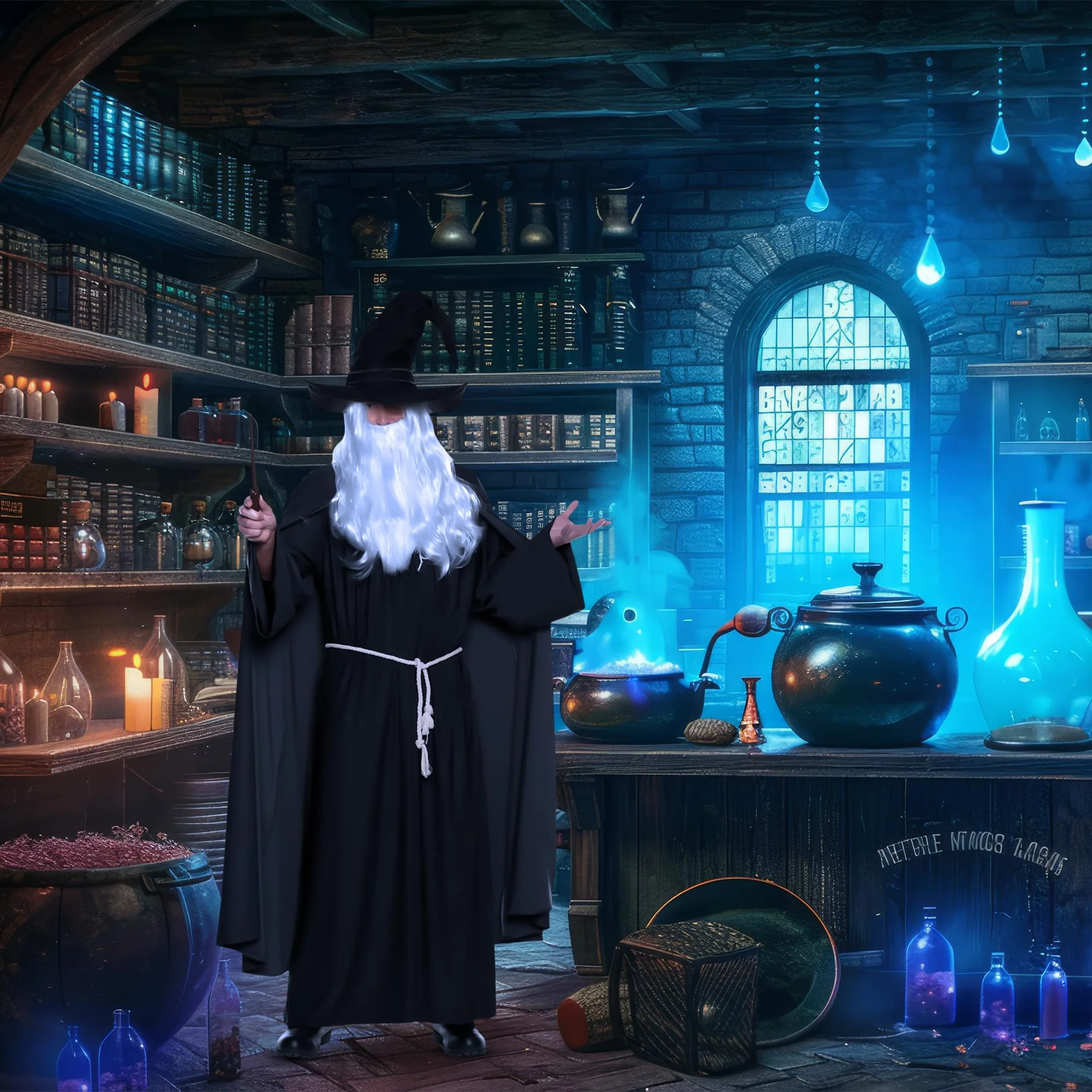 Warlock Black Adult Costume - Image 14