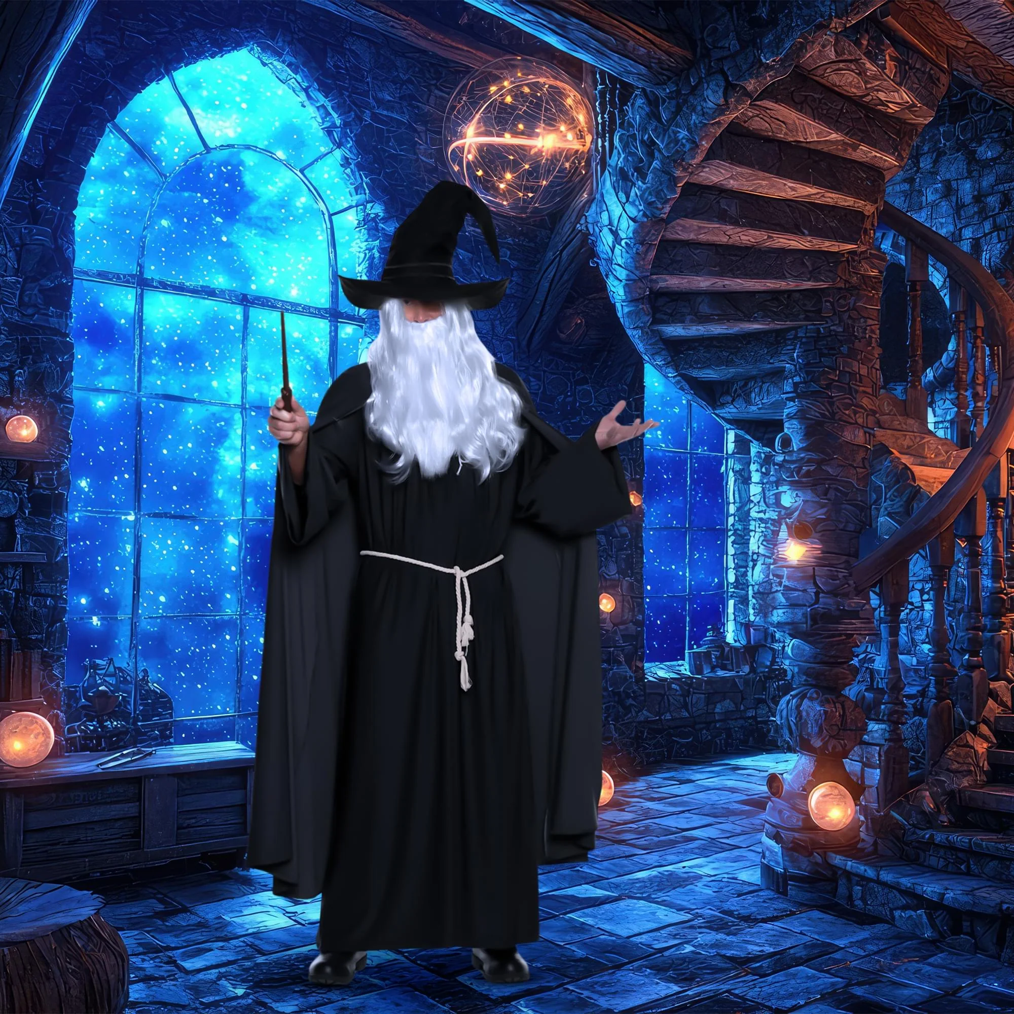 Warlock Black Adult Costume - Image 3