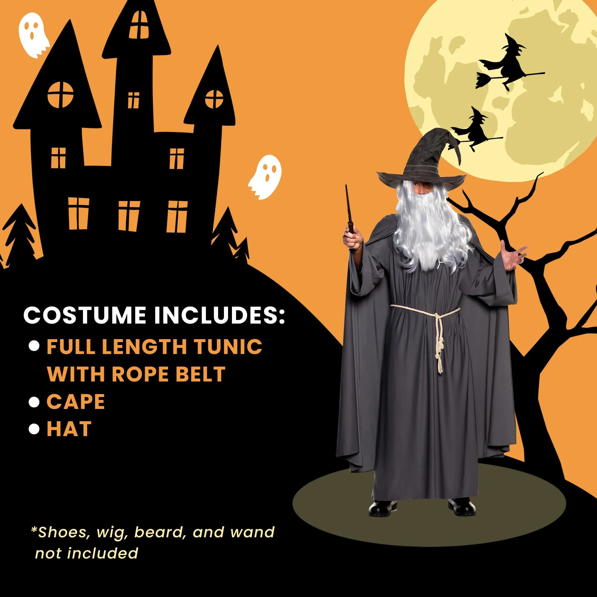 Warlock Grey Adult Costume - Image 5