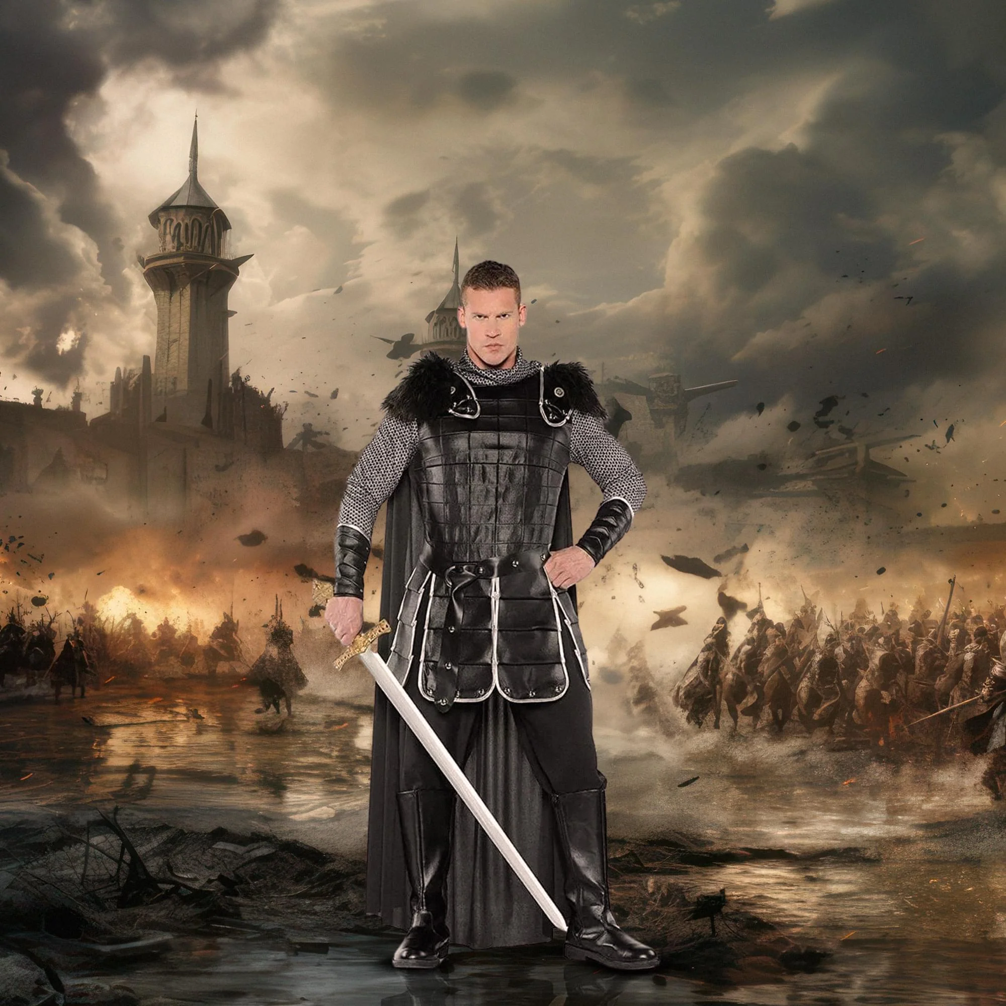 Warrior King Adult Costume - Image 3