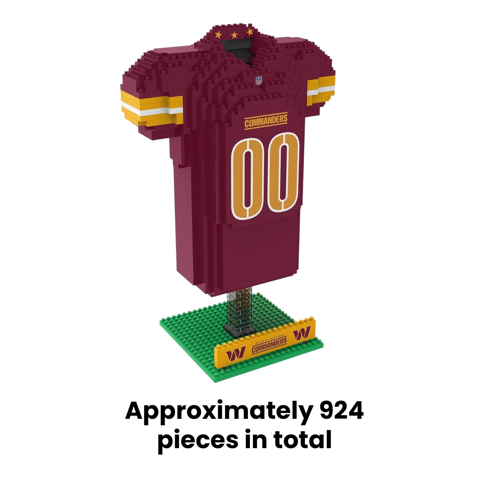 Washington Commanders NFL BRXLZ Jersey 924-Piece Building Block Set - Image 4