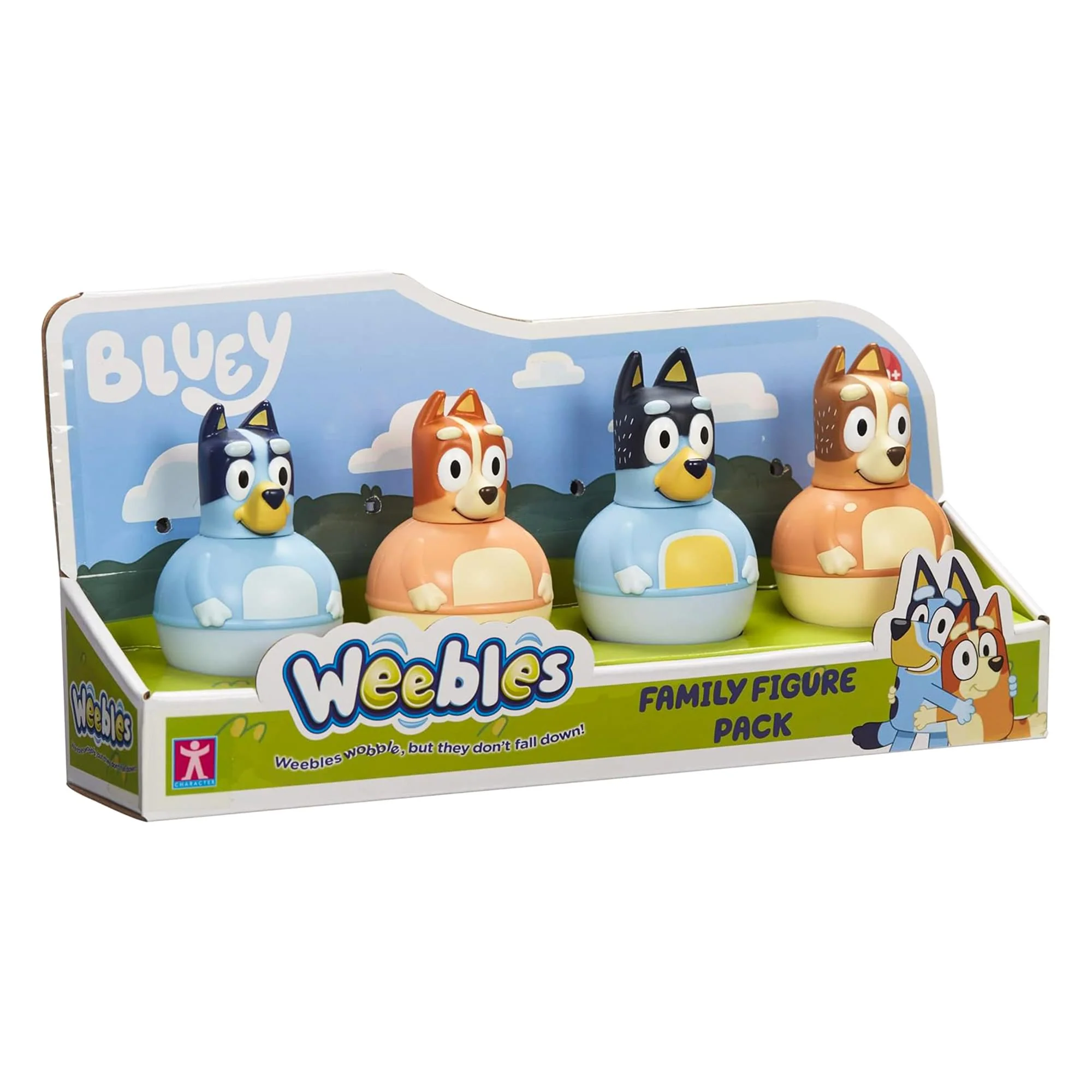 Weebles Wobble Bluey Family Figure Four Pack - Image 9