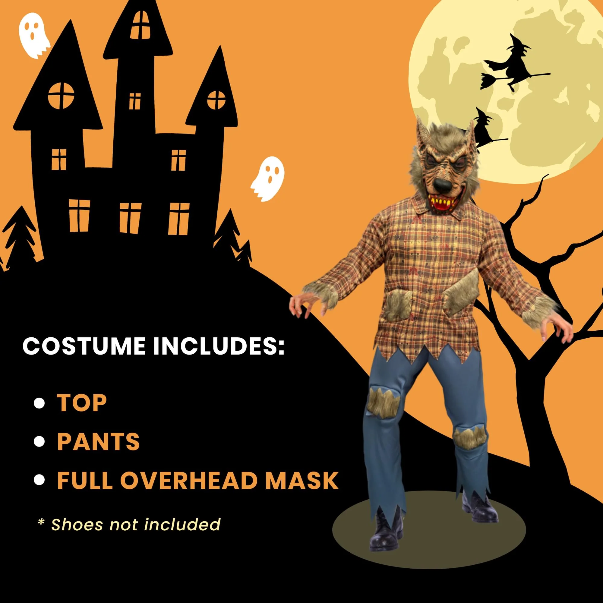 Werewolf Adult Costume | One Size Fits Most - Image 3