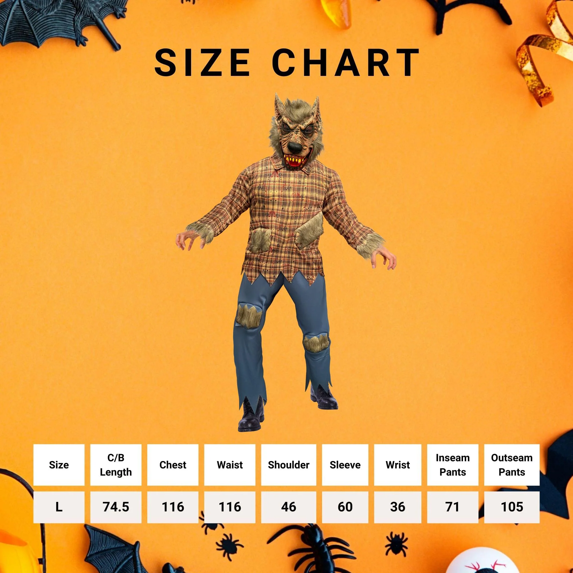 Werewolf Adult Costume | One Size Fits Most - Image 4