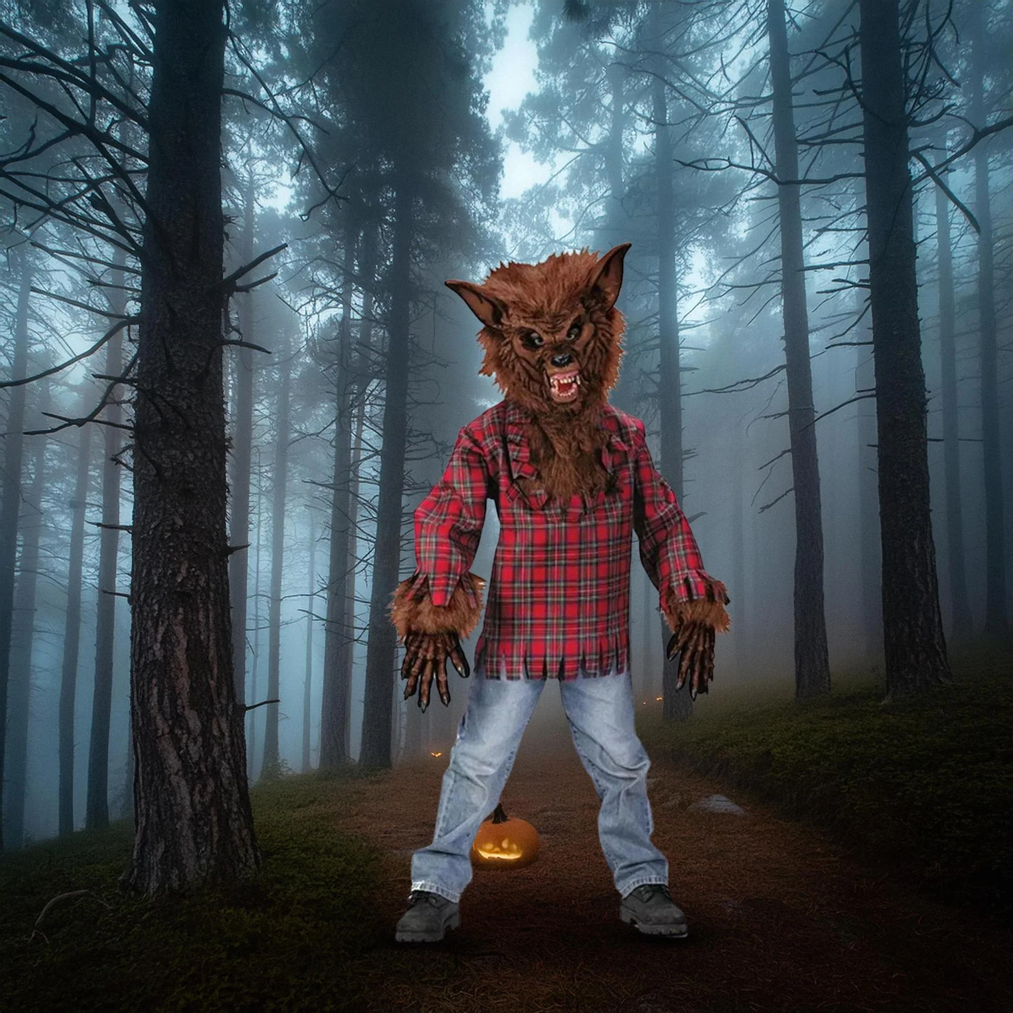 Werewolf Costume Child: Brown - Image 3