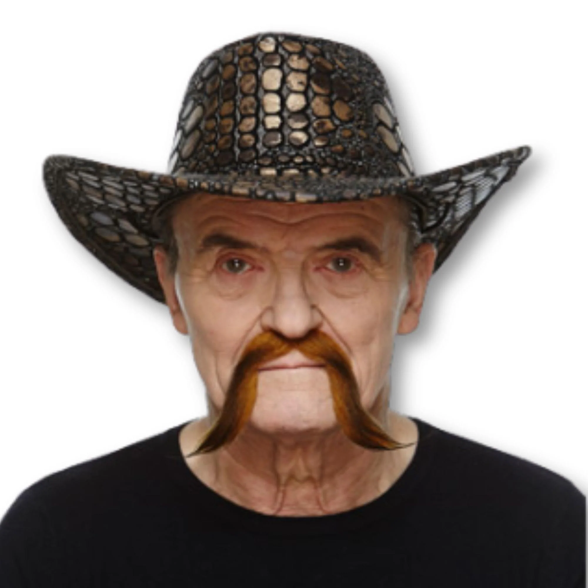 Western Fella Brown Moustache Adult Costume Accessory - Image 2