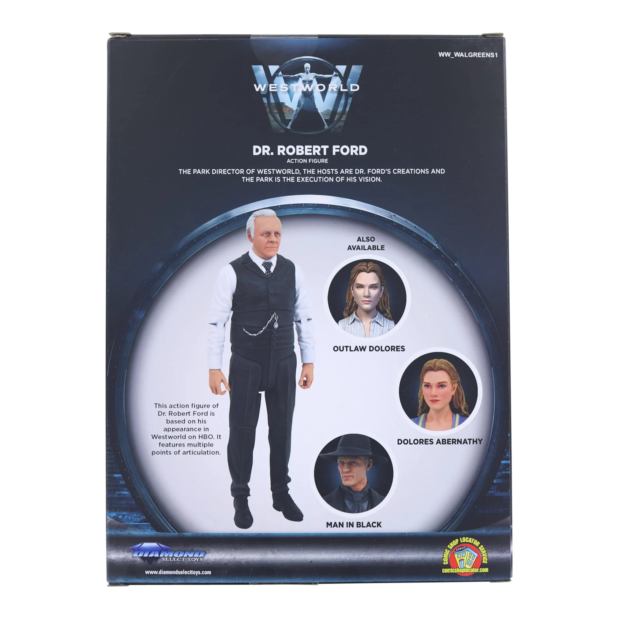 Westworld Dr. Robert Ford 7 Inch Action Figure - Image 2