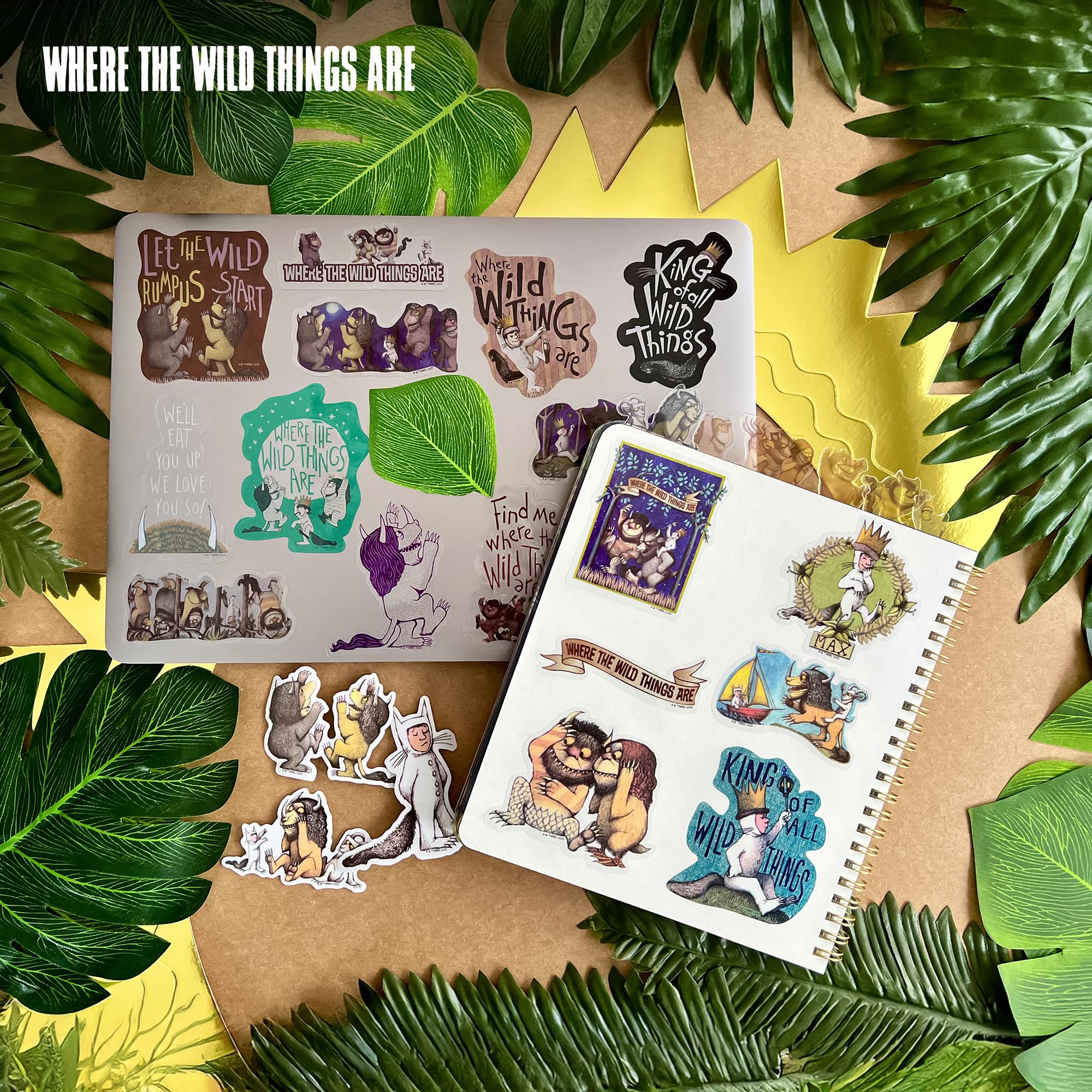Where the Wild Things Are Clear Vinyl Decal 60-Pack - Image 3