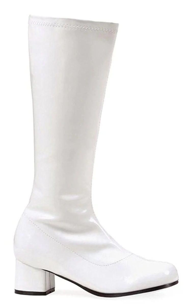1.75" Heel Children's Gogo Boot White - Image 6