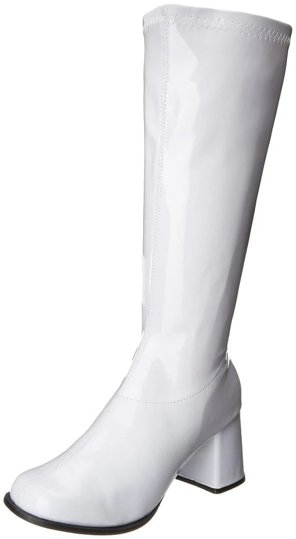 White Gogo Womens Costume Boots - Image 8