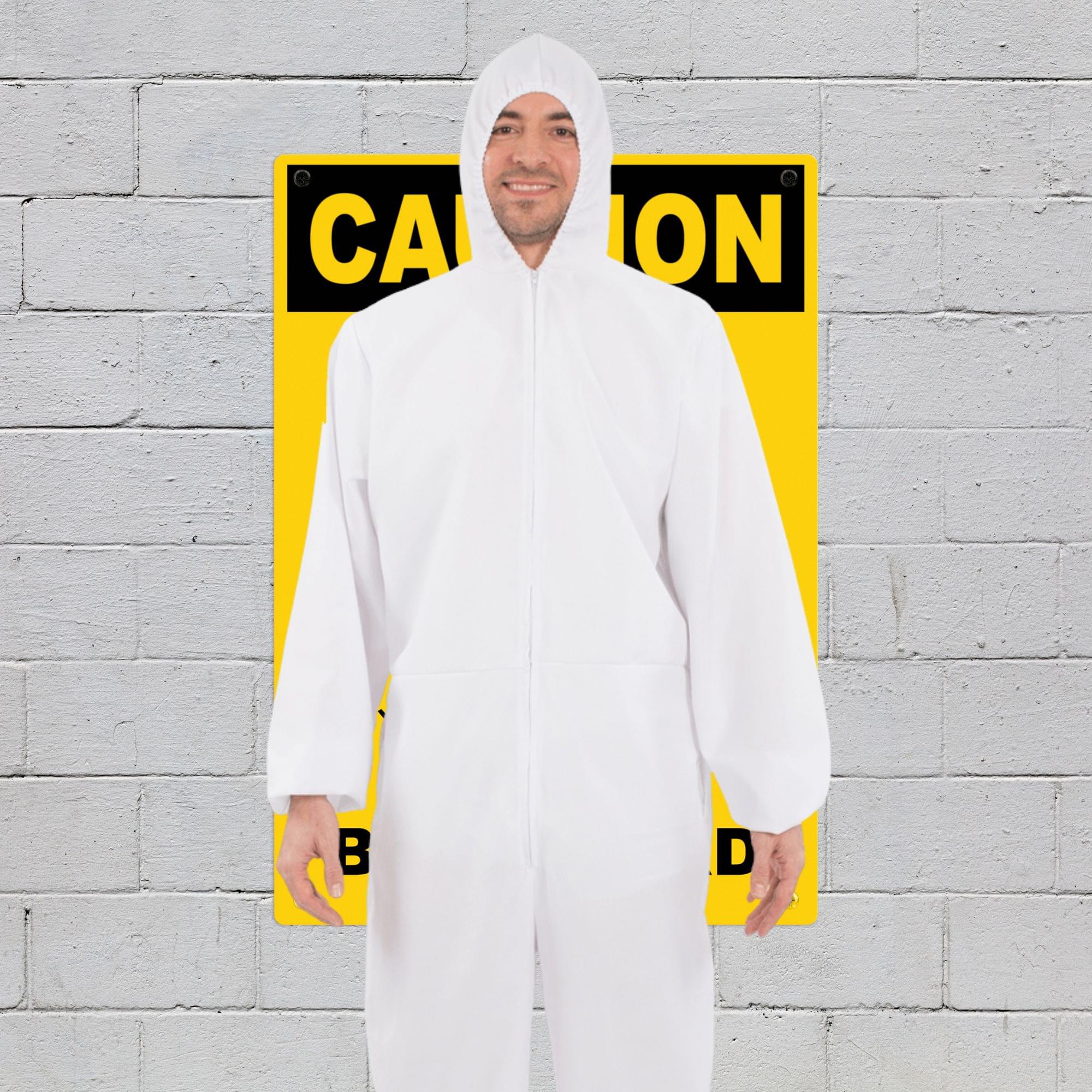 White Hazmat Suit Adult Costume - Image 4