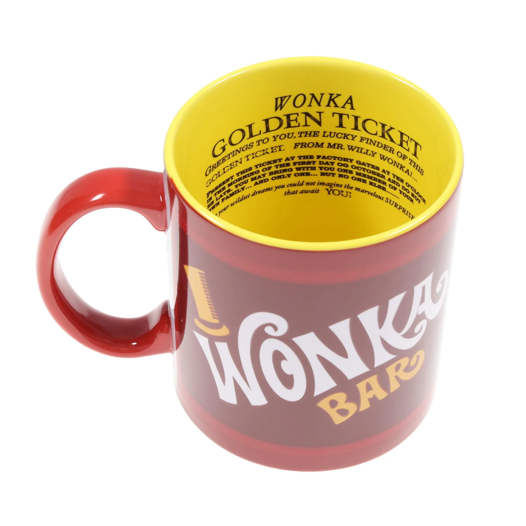 Willy Wonka & The Chocolate Factory Wonka Bar Winning Ticket Ceramic Mug - Image 4