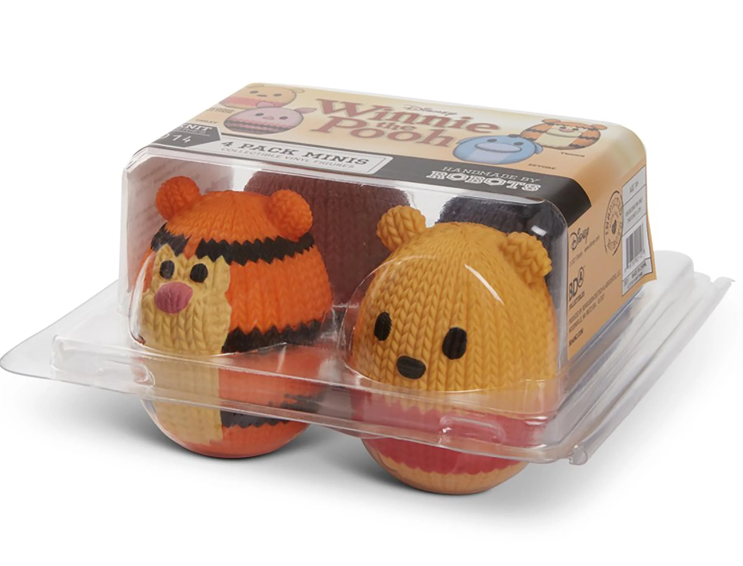 Winnie the Pooh Handmade by Robots Mini Vinyl Figure 4-Pack - Image 3