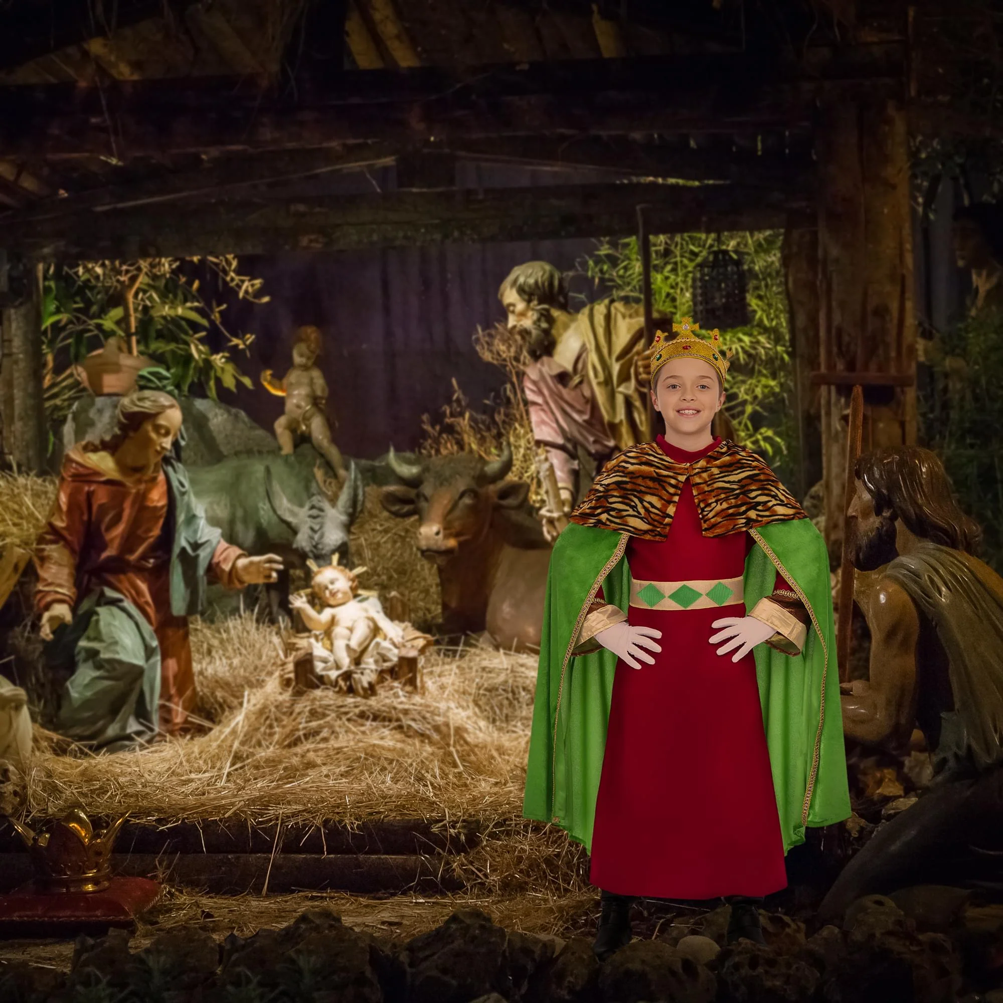 Wise Man King Balthazar Child Costume - Image 5