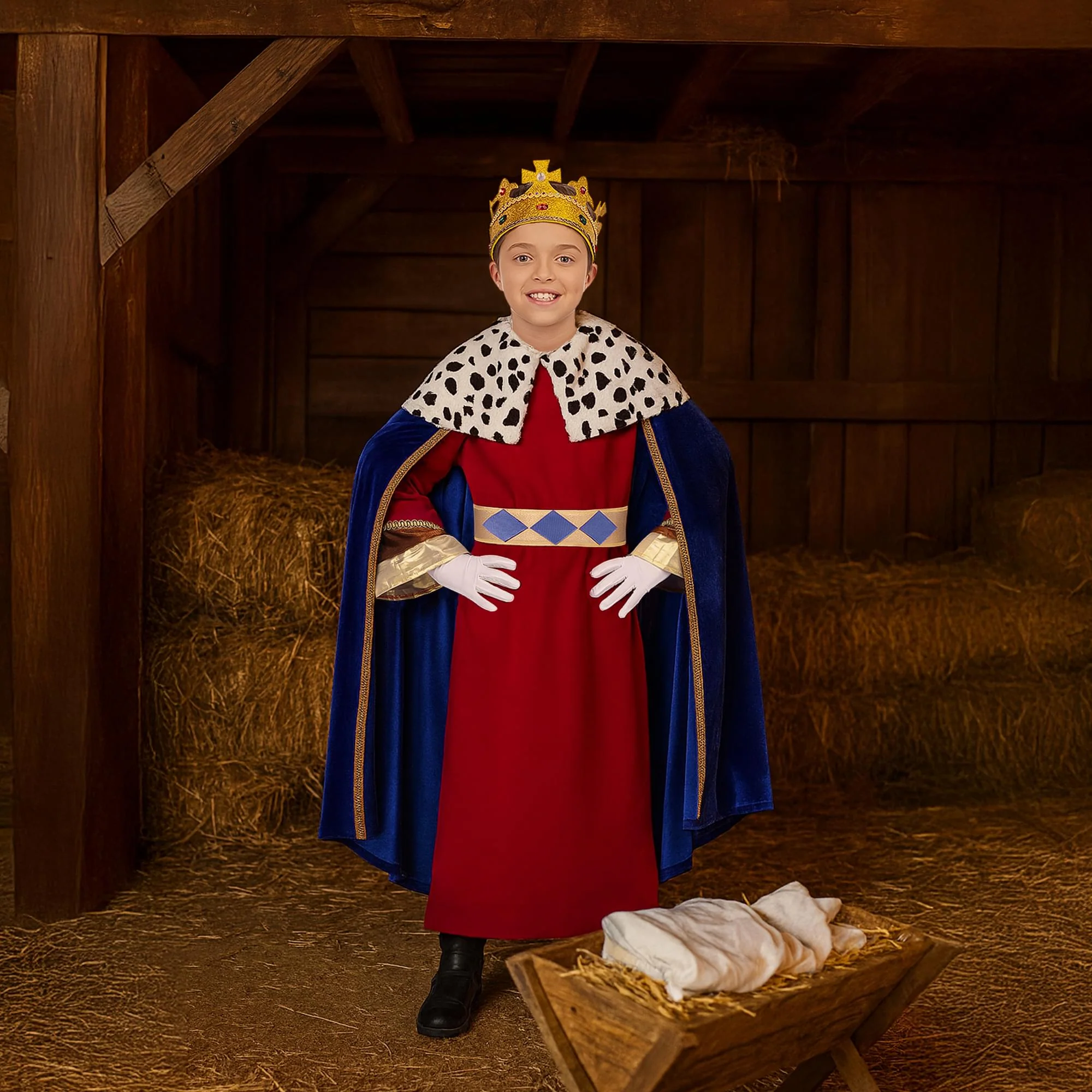 Wise Man King Caspar Child Costume - Image 4