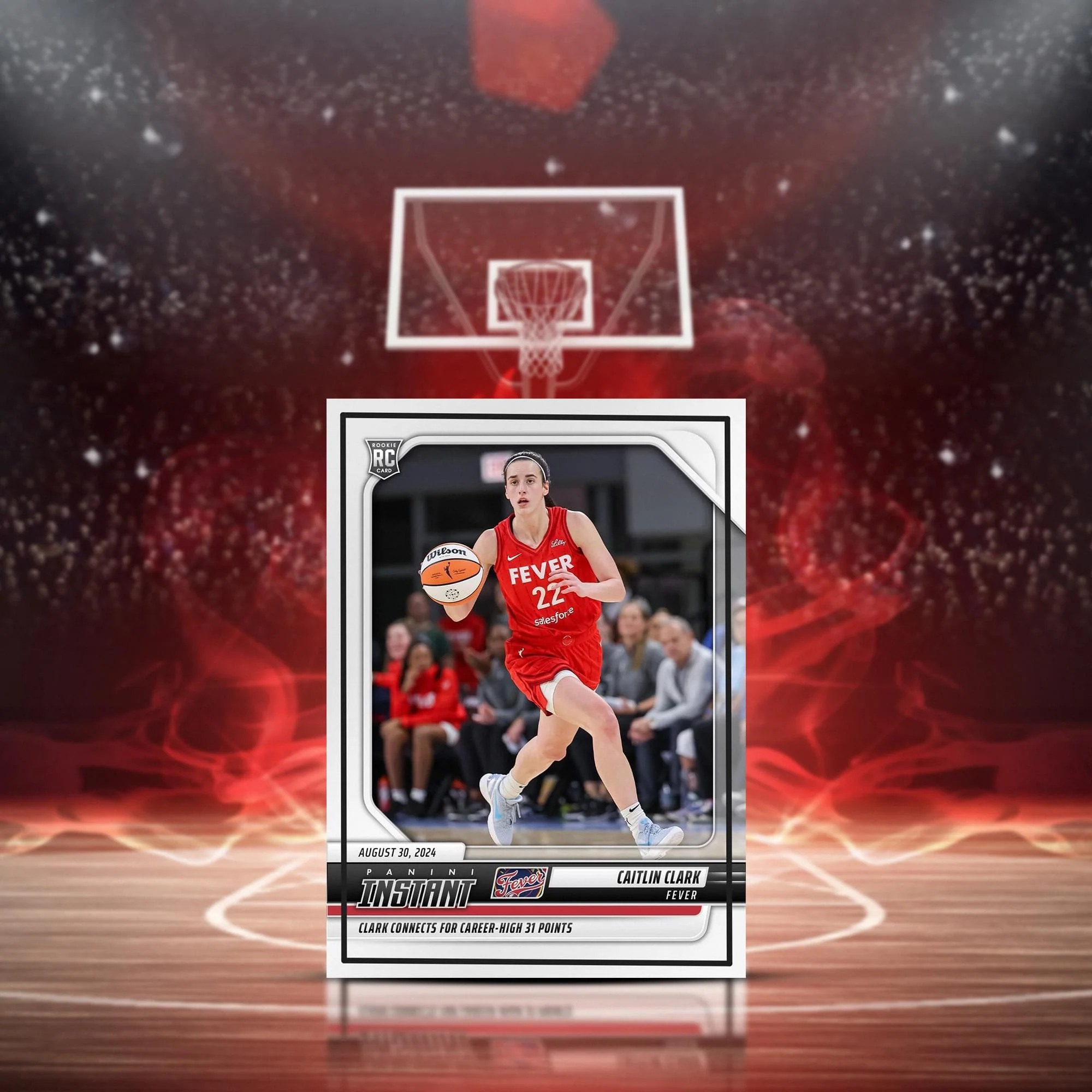 WNBA 2024 Panini Instant Base Card | #191 Caitlin Clark - Image 3
