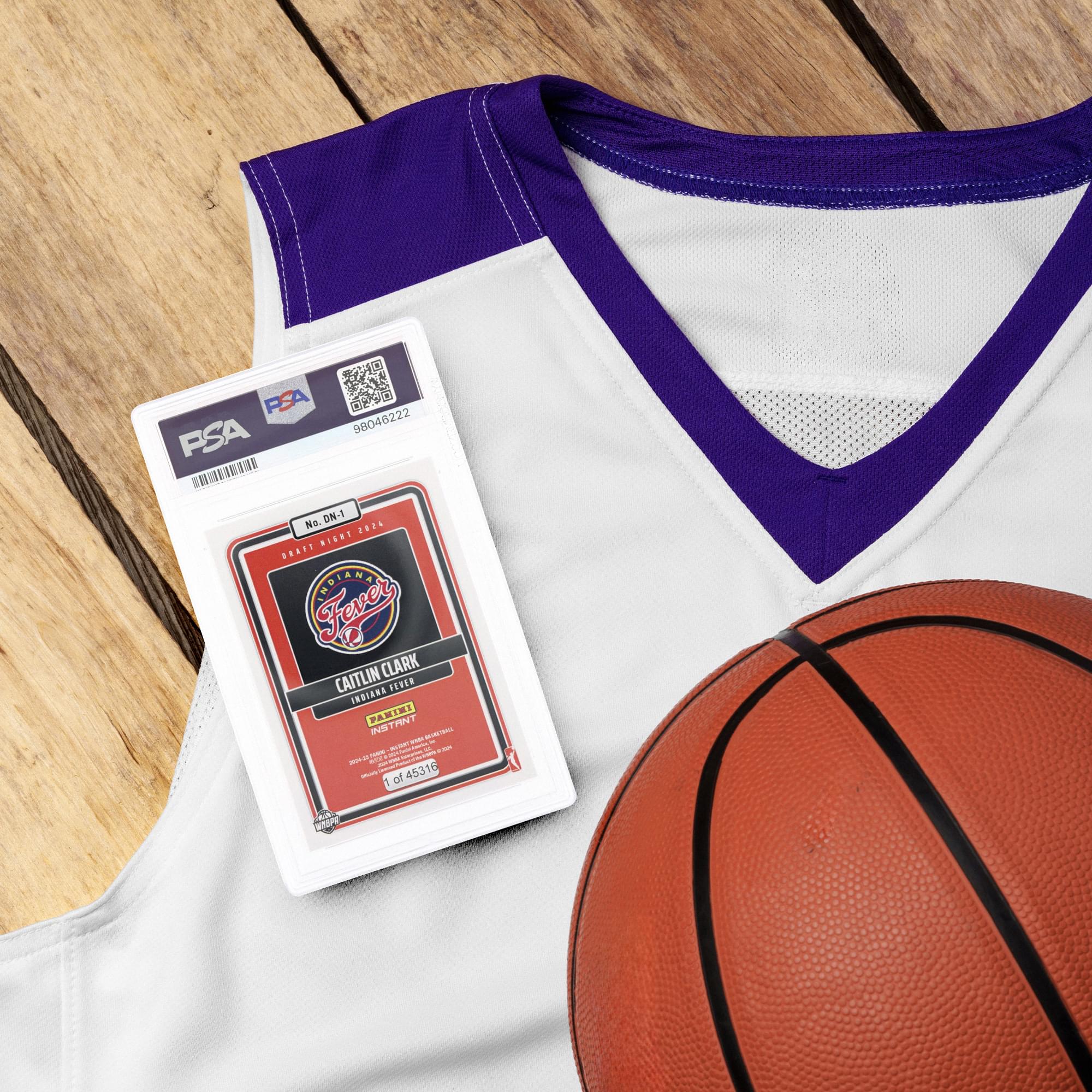 WNBA 2024 Panini Instant Caitlin Clark Draft Night #DN1 Rookie Card | PSA 10 - Image 4