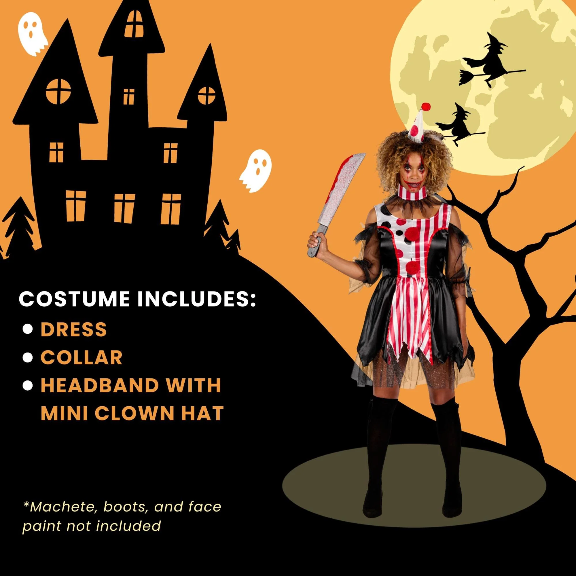 Women Clown Adult Costume - Image 37