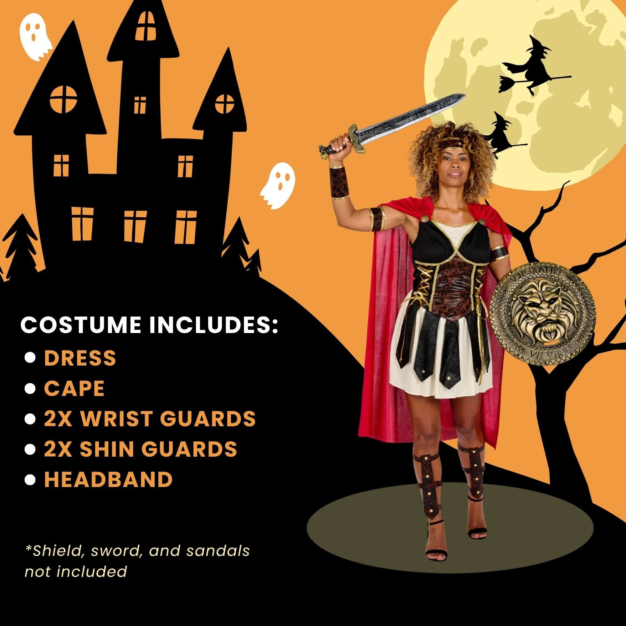 Women Gladiator Adult Costume - Image 35