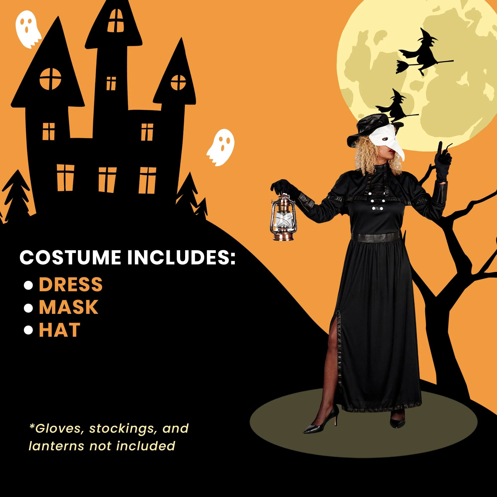 Women Plague Doctor Adult Costume - Image 34