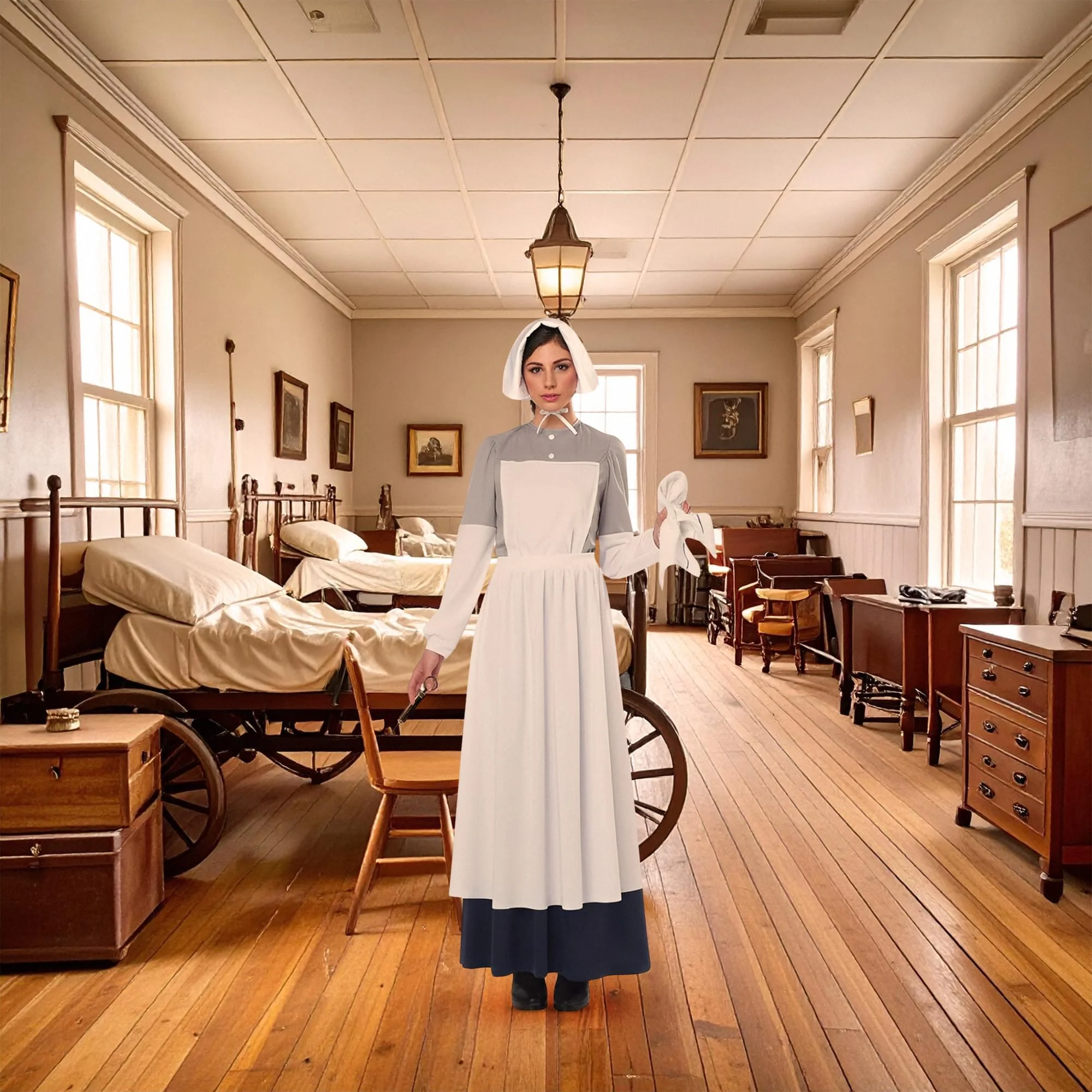 Women War Nurse Costume - Image 3