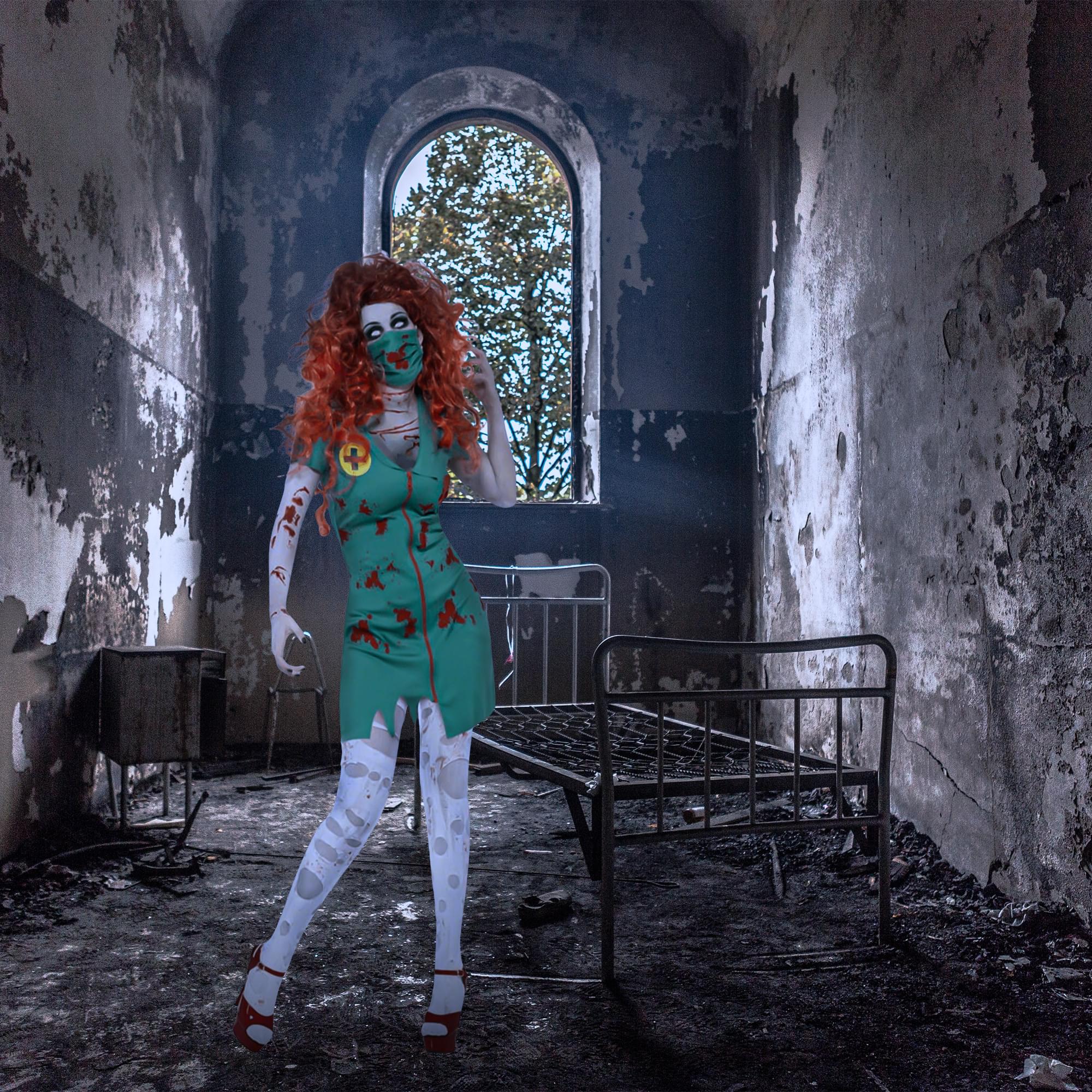 Women Zombie Paramedic Adult Costume - Image 11