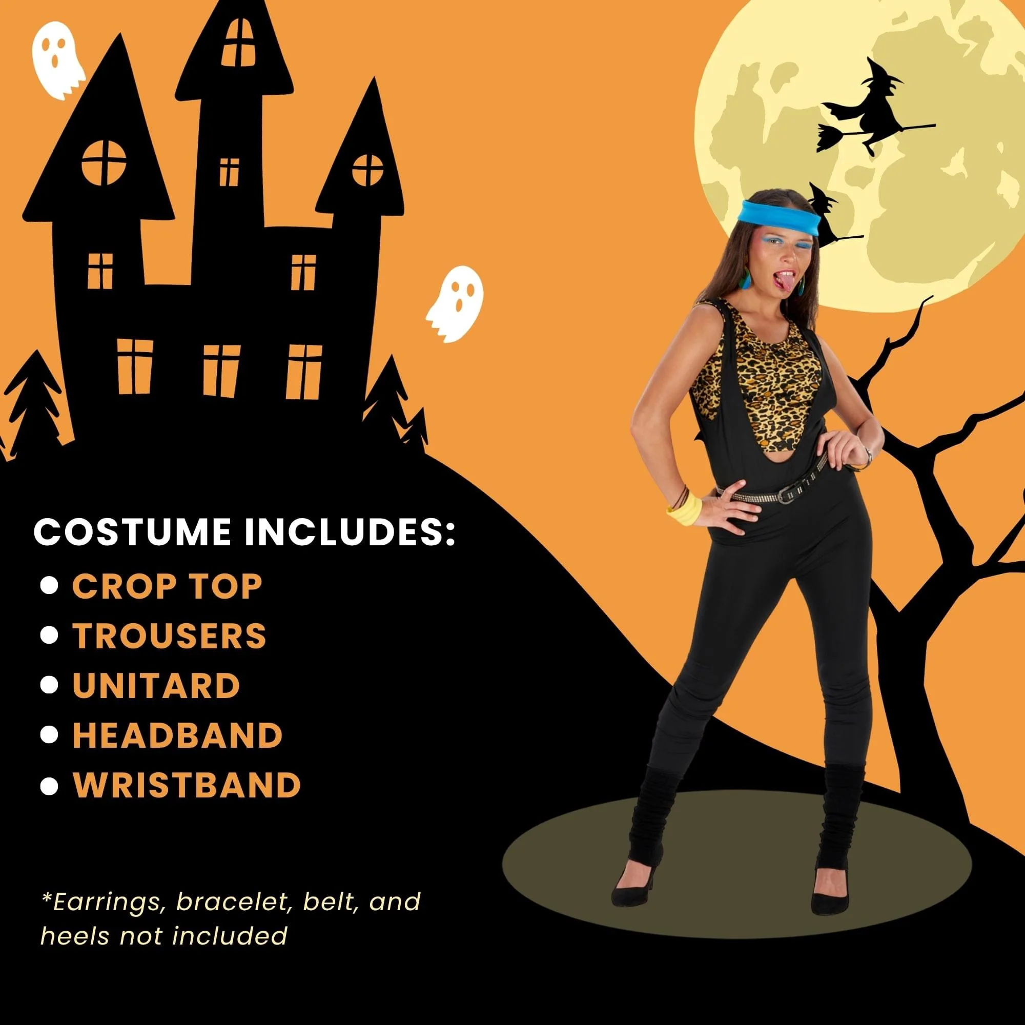 Womens 80s Adult Costume - Image 29