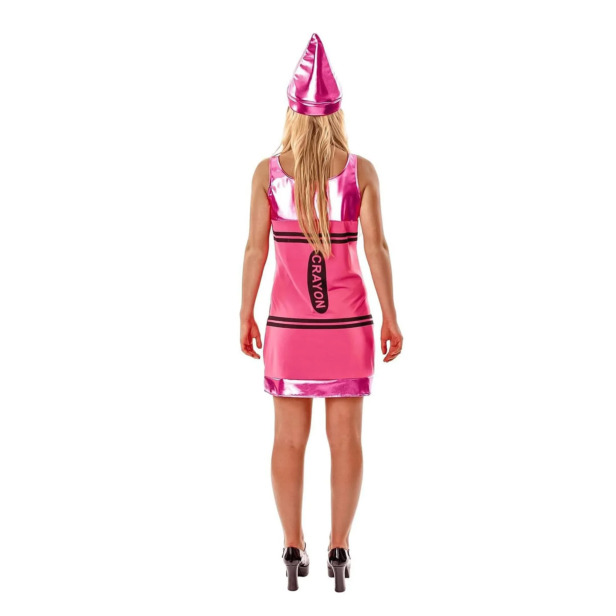 Women's Pink Crayon Costume Dress - Image 12