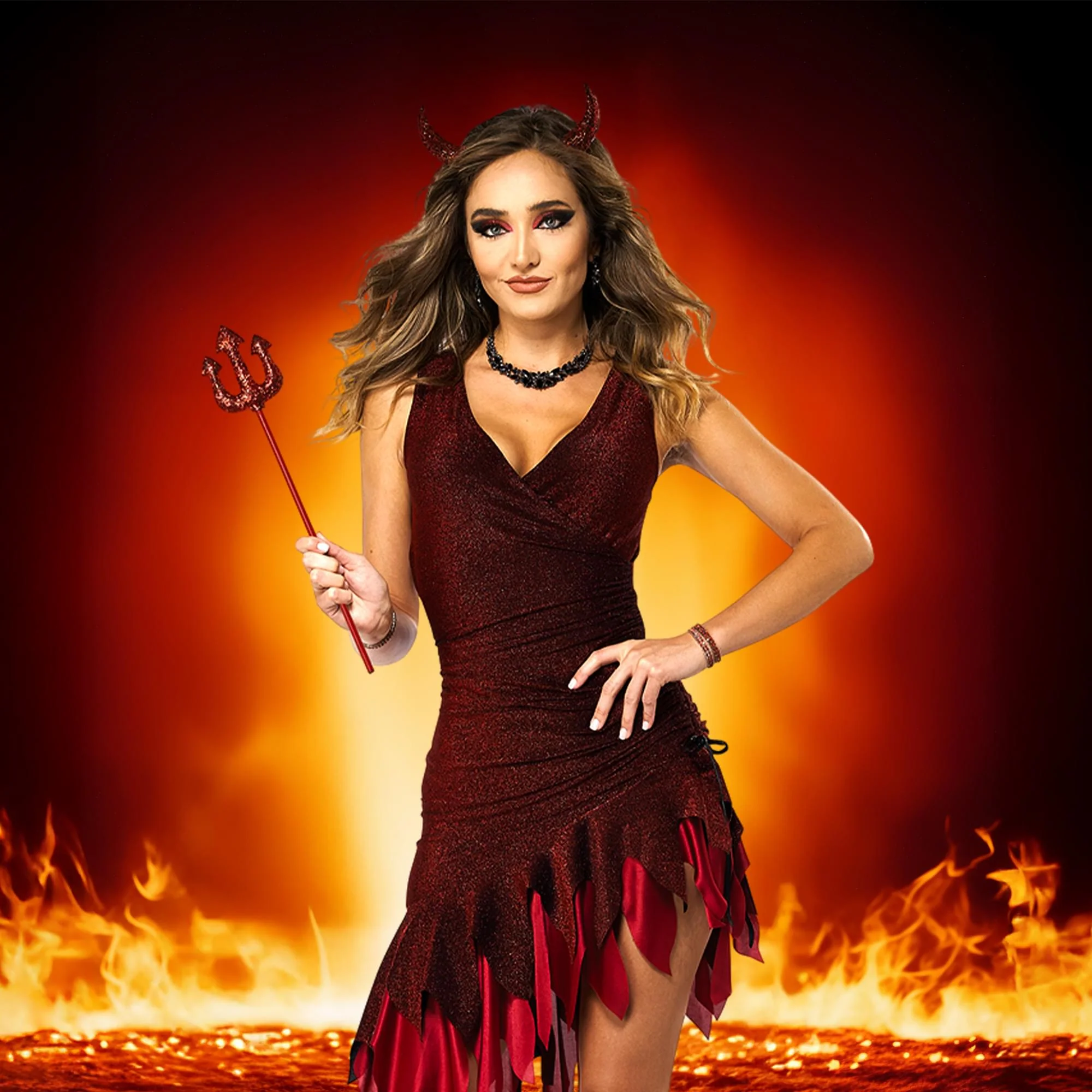 Womens Red-Hot & Sizzling Costume - Image 23