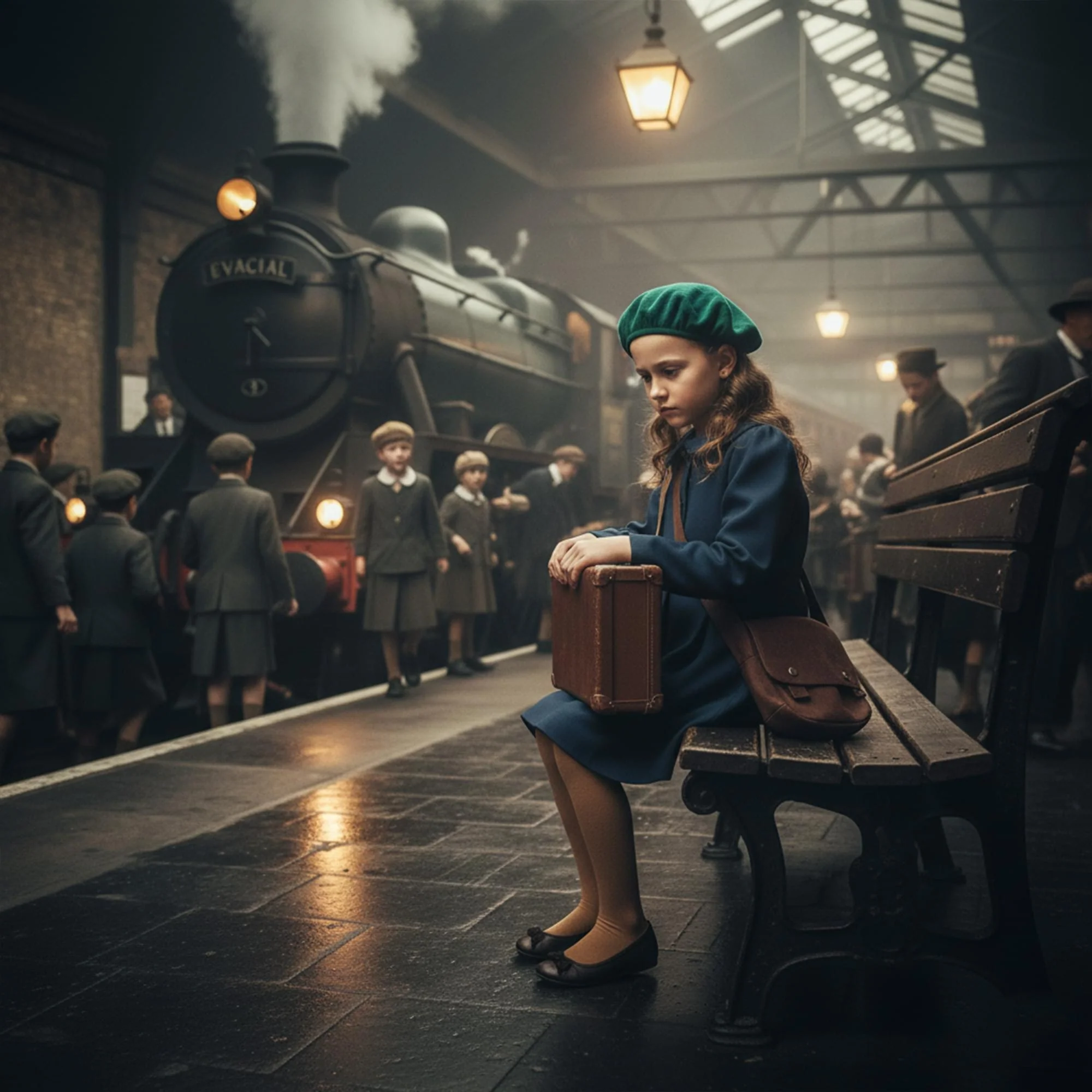 World War Ii Evacuee Girl Child Costume - Image 17