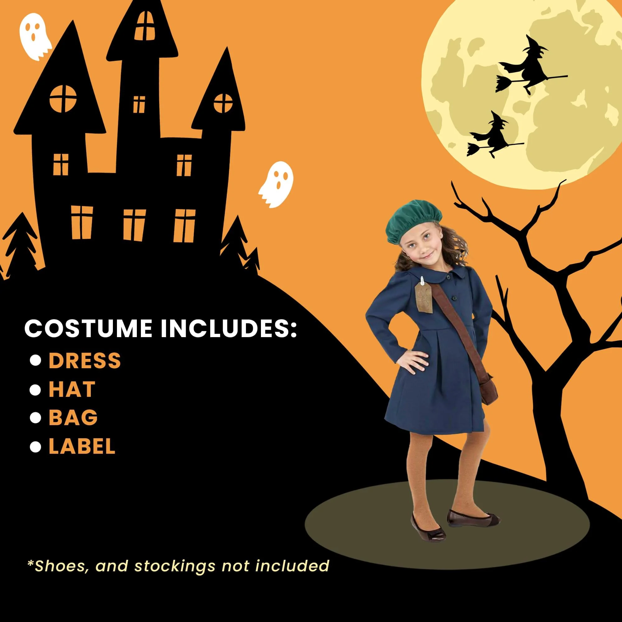 World War Ii Evacuee Girl Child Costume - Image 19