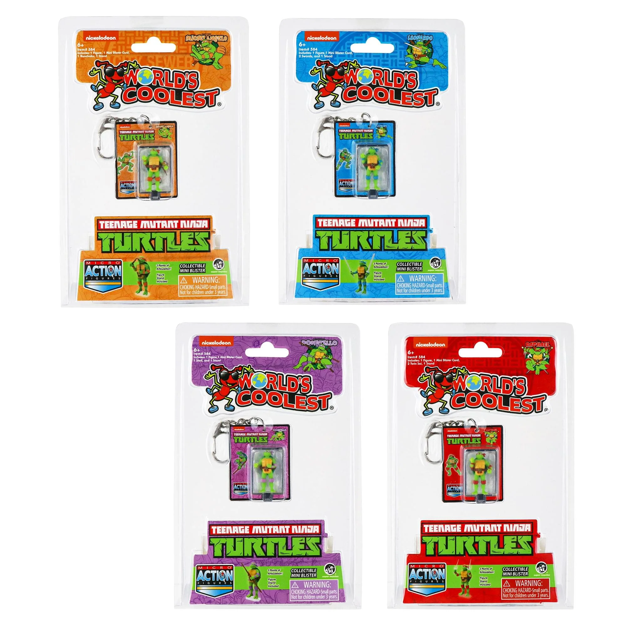 Worlds Smallest Teenage Mutant Ninja Turtles Micro Figure | One Random - Image 4