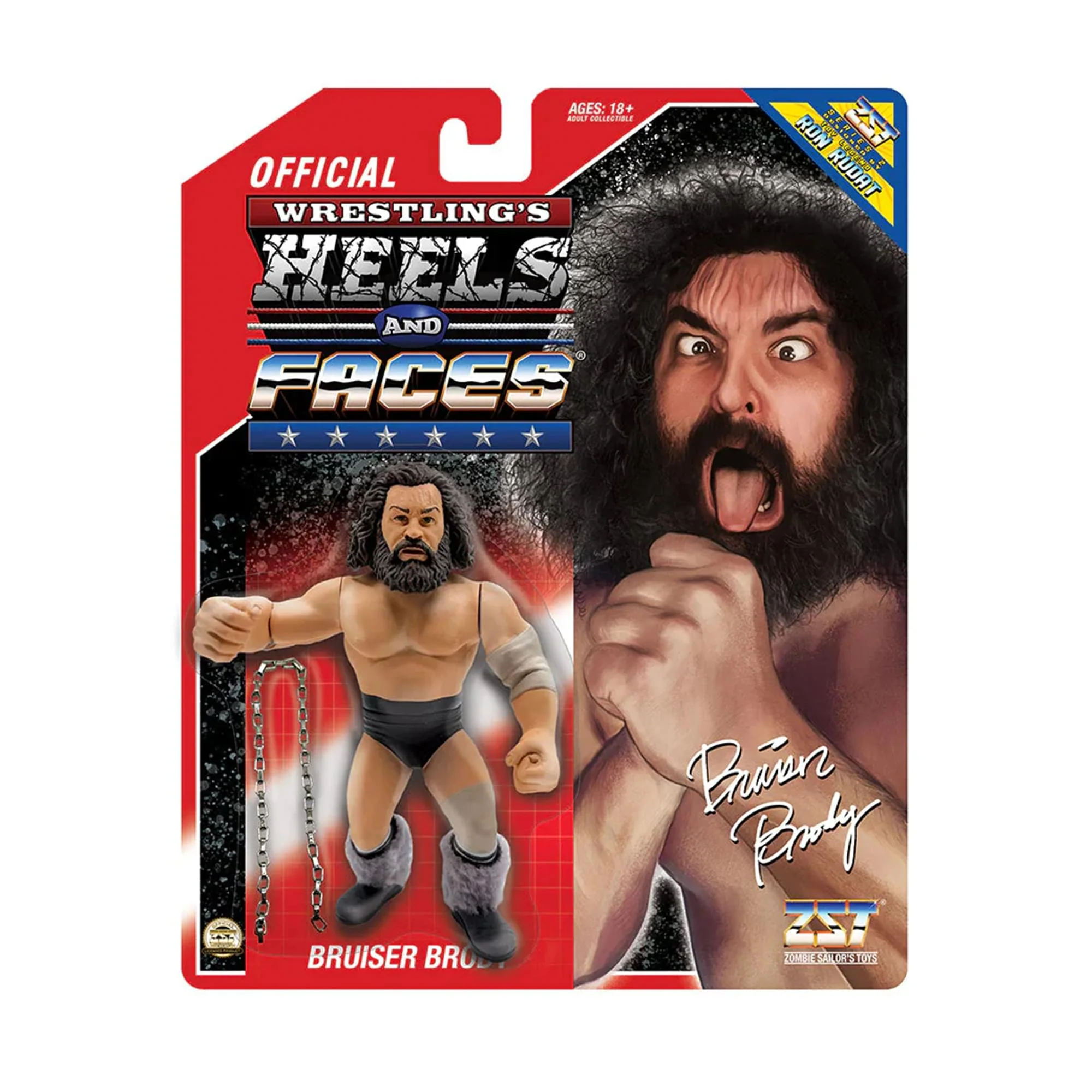 Wrestling's Heels and Faces Retro Action Figure | Bruiser Brody - Image 2