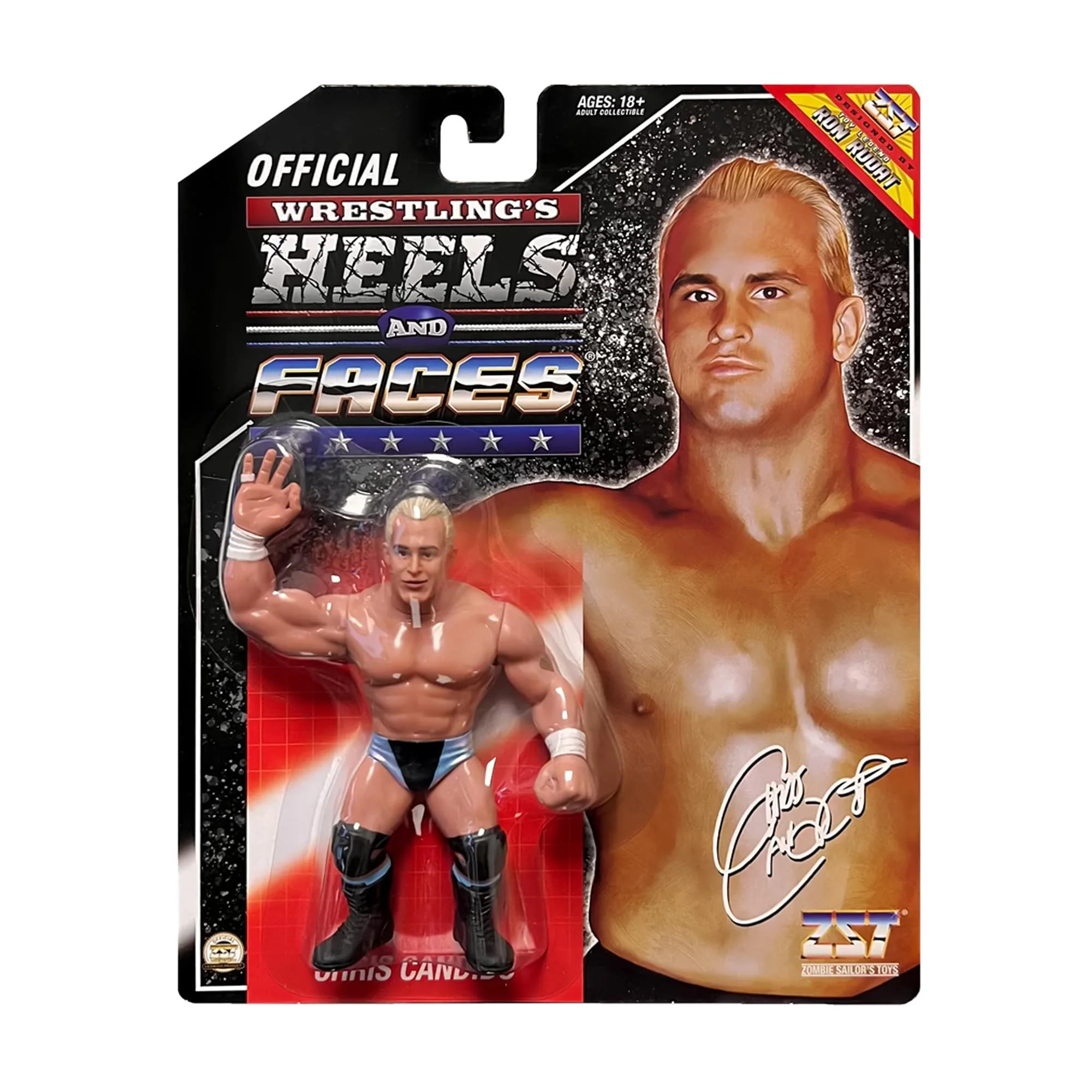 Wrestling's Heels and Faces Retro Action Figure | Chris Candido - Image 2