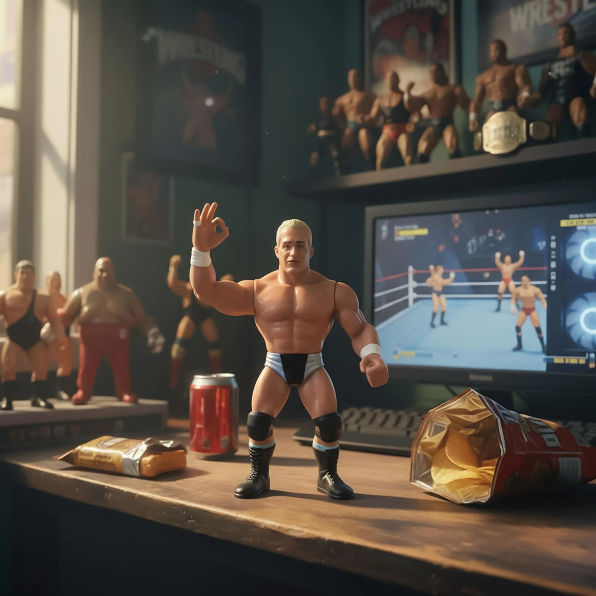 Wrestling's Heels and Faces Retro Action Figure | Chris Candido - Image 7