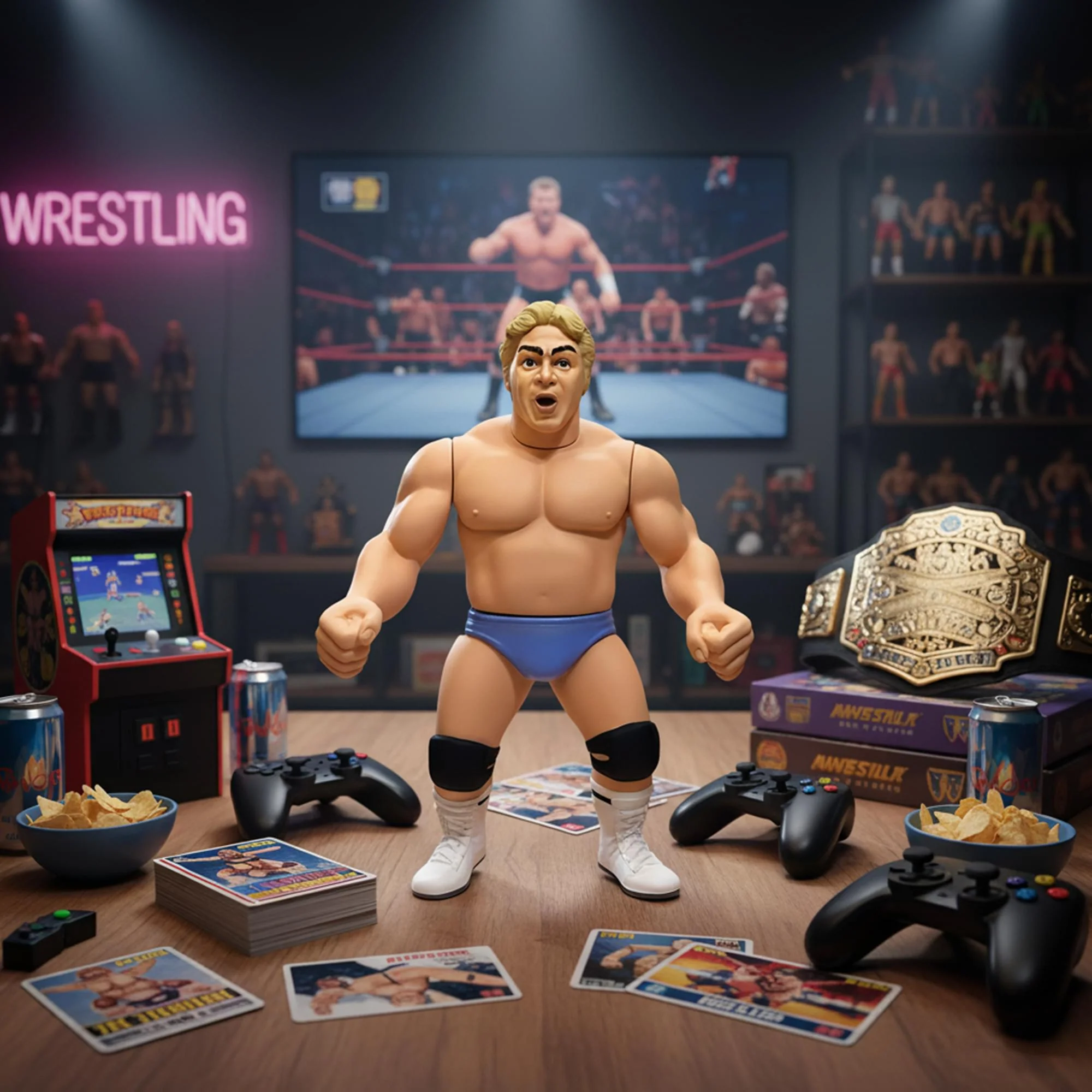 Wrestling's Heels and Faces Retro Action Figure | Dino Bravo - Image 5