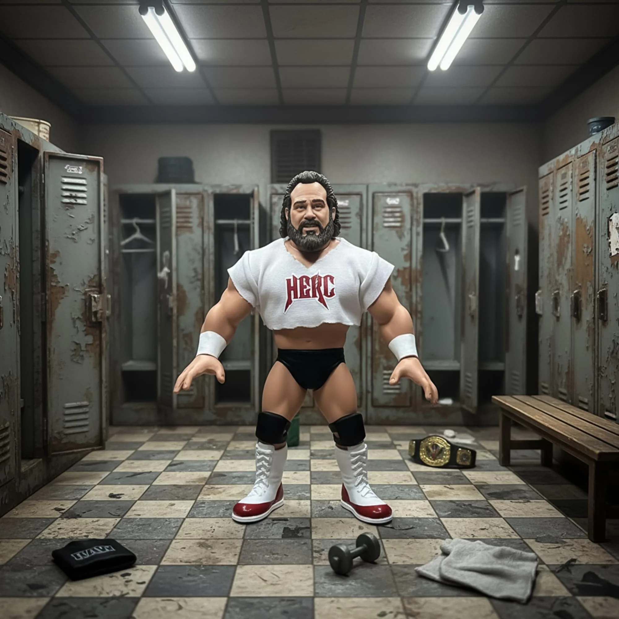 Wrestling's Heels and Faces Retro Action Figure | Hercules Hernandez - Image 4