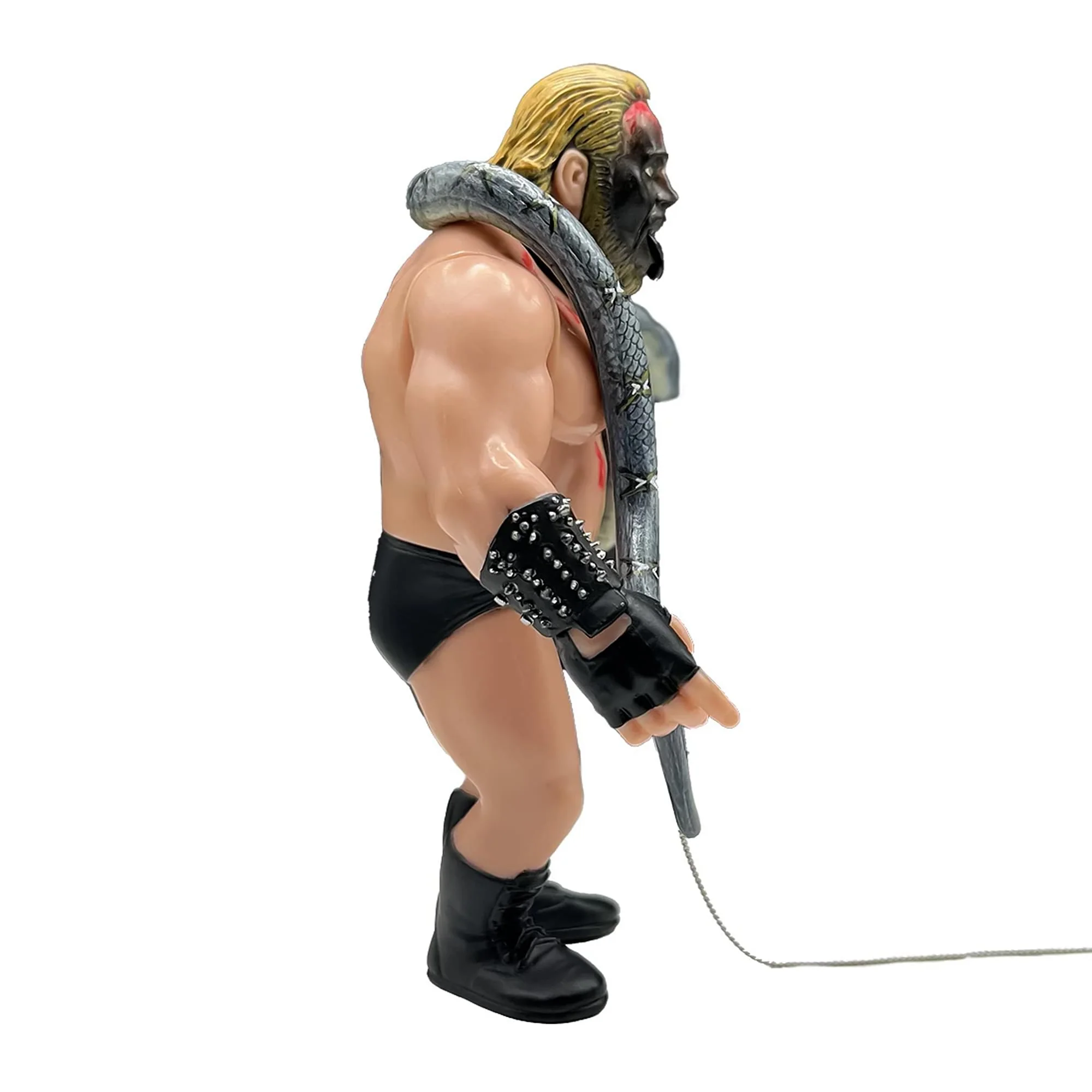 Wrestling's Heels and Faces Retro Action Figure | Kevin Sullivan With Snake - Image 4