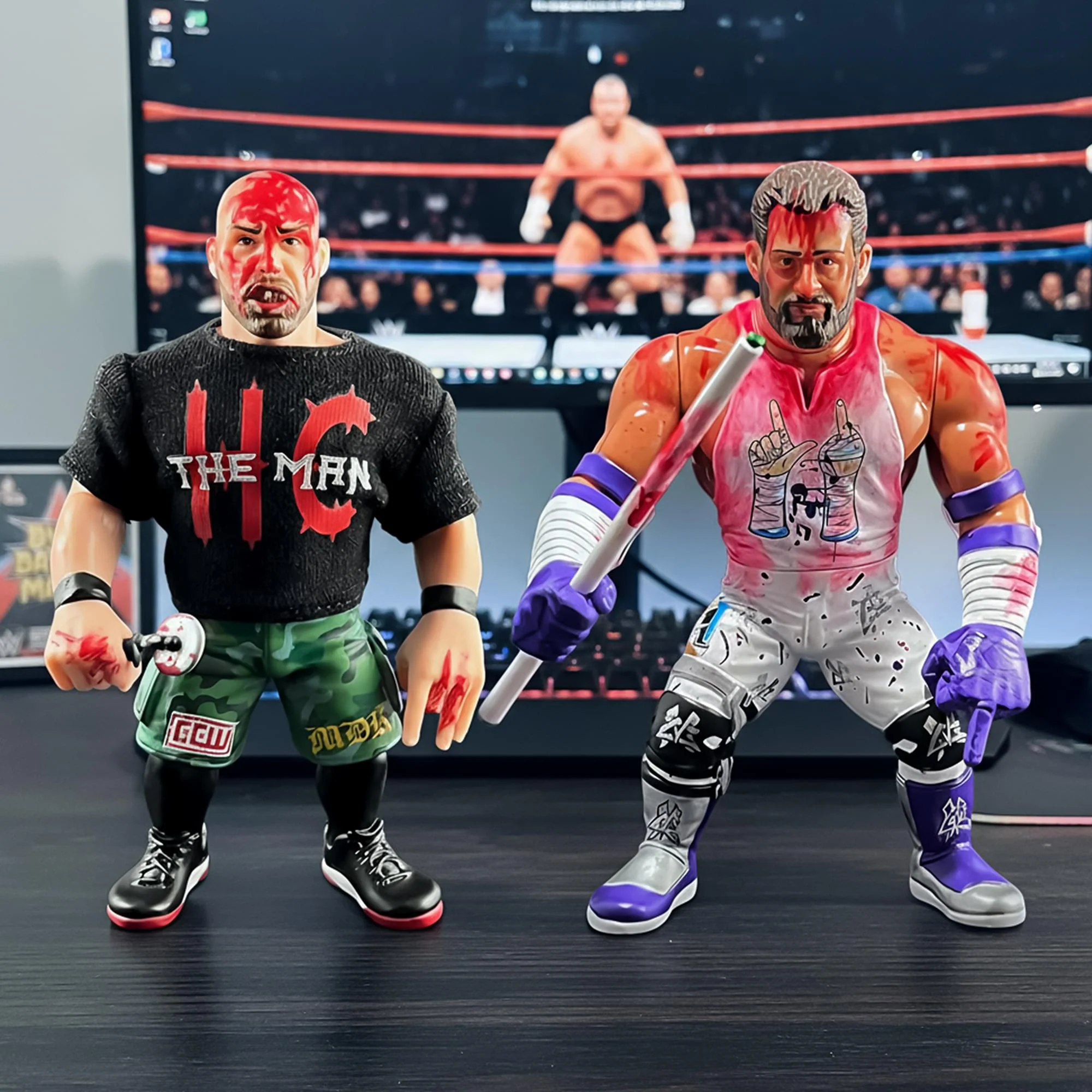 Wrestling's Heels and Faces Retro Action Figure | Nick Gage & Matt Cardona 2 Pack - Image 8