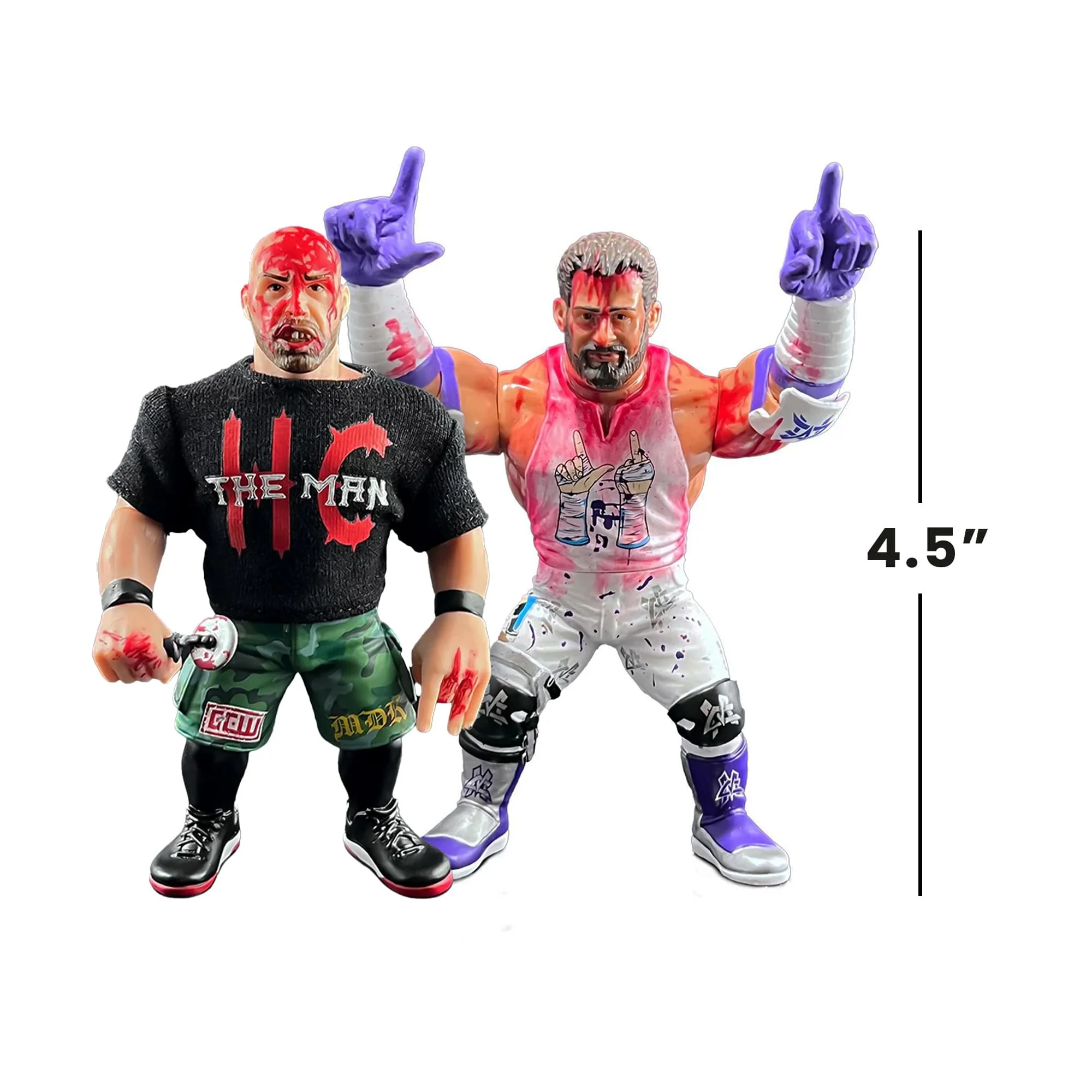 Wrestling's Heels and Faces Retro Action Figure | Nick Gage & Matt Cardona 2 Pack - Image 9