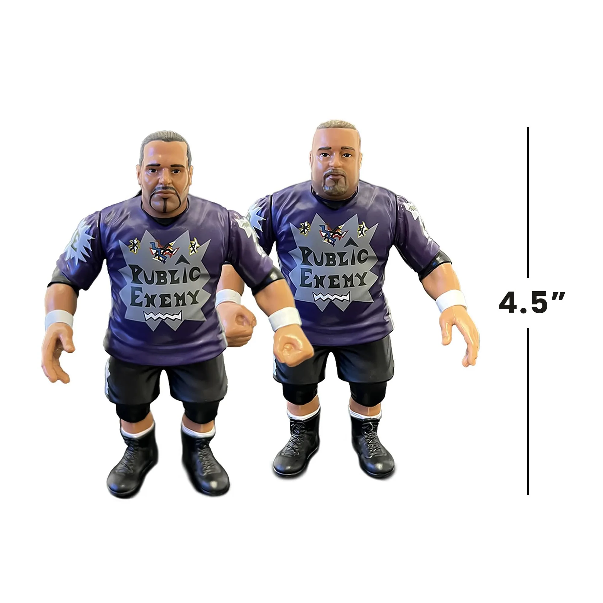 Wrestling's Heels and Faces Retro Action Figure | Public Enemy 2 Pack - Image 7