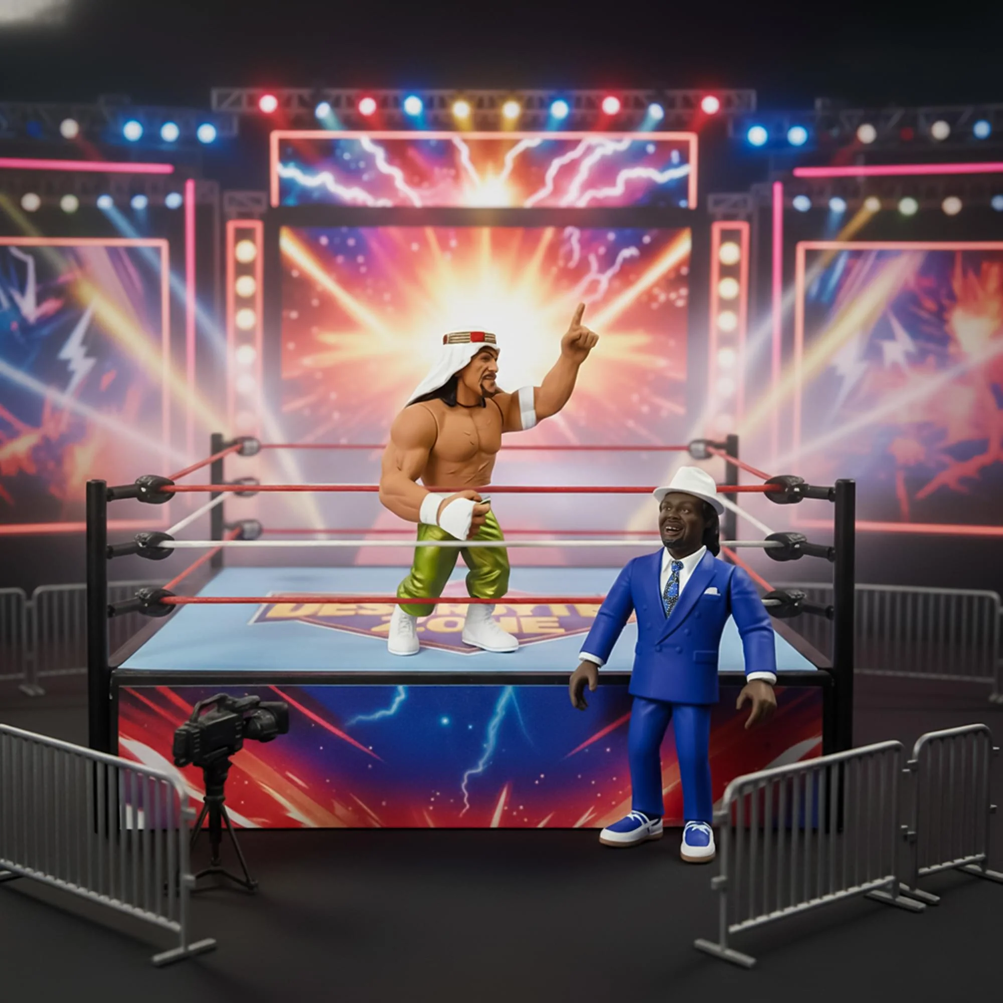 Wrestling's Heels and Faces Retro Action Figure | Slick - Image 4