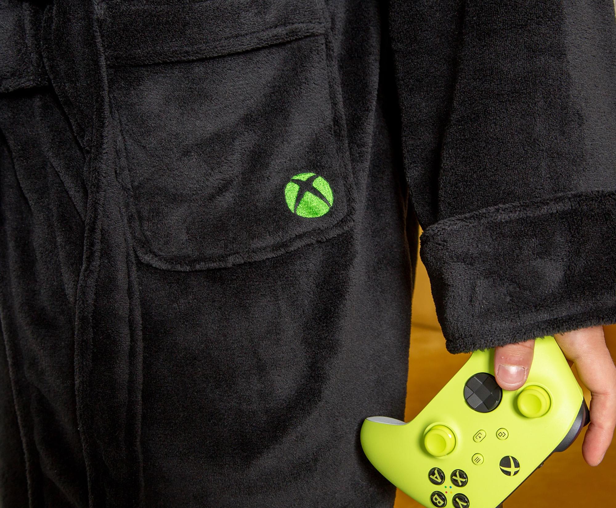 Xbox Gamer Unisex Hooded Fleece Robe for Adults | One Size Fits Most - Image 4