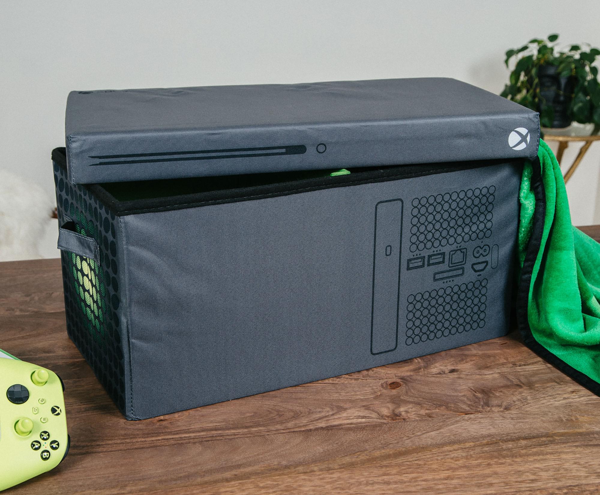 Xbox Series X Logo Storage Bin Chest Organizer with Lid | 24 x 12 Inches - Image 6