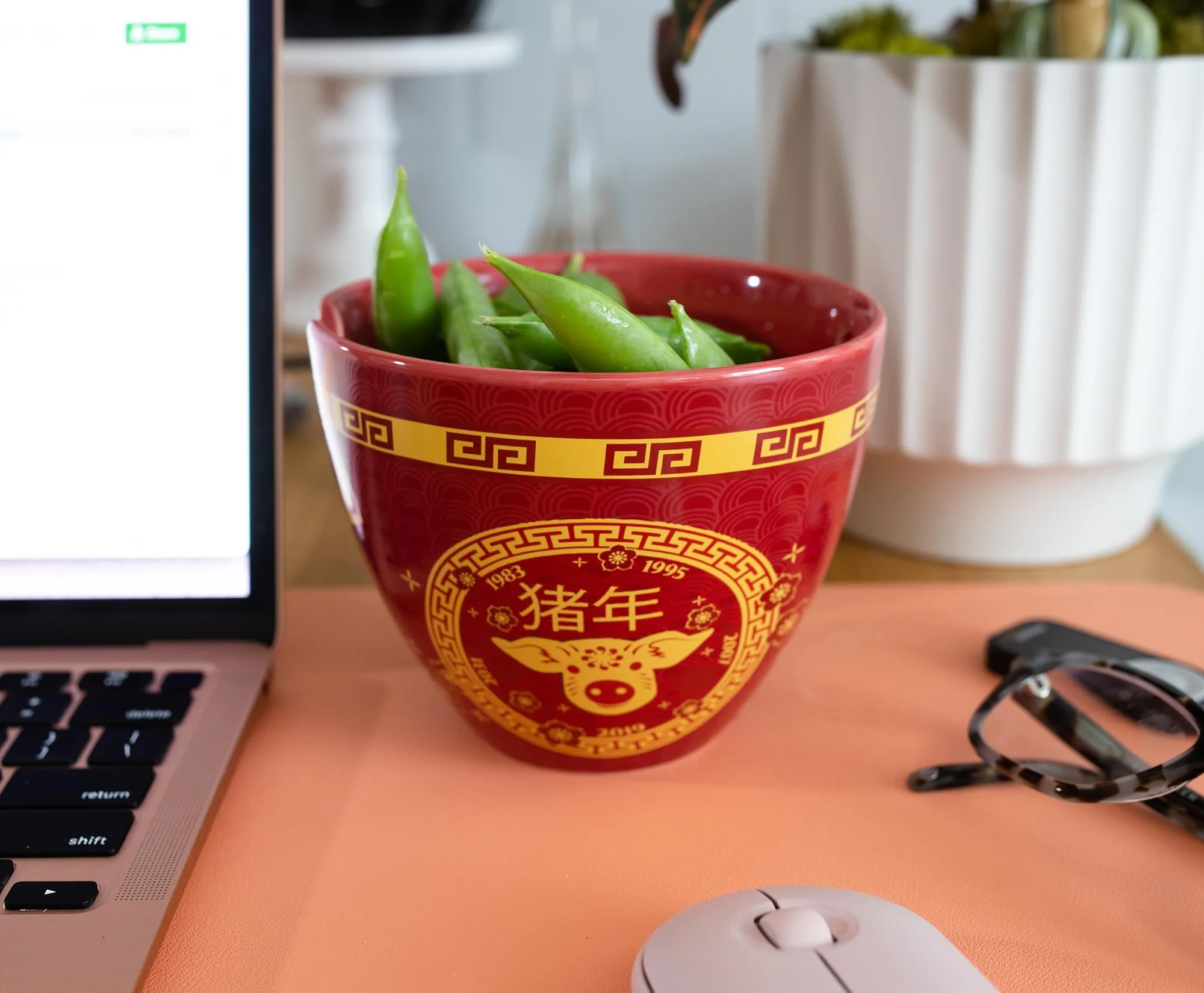 Year Of The Pig Chinese Zodiac 16-Ounce Ramen Bowl and Chopstick Set - Image 6