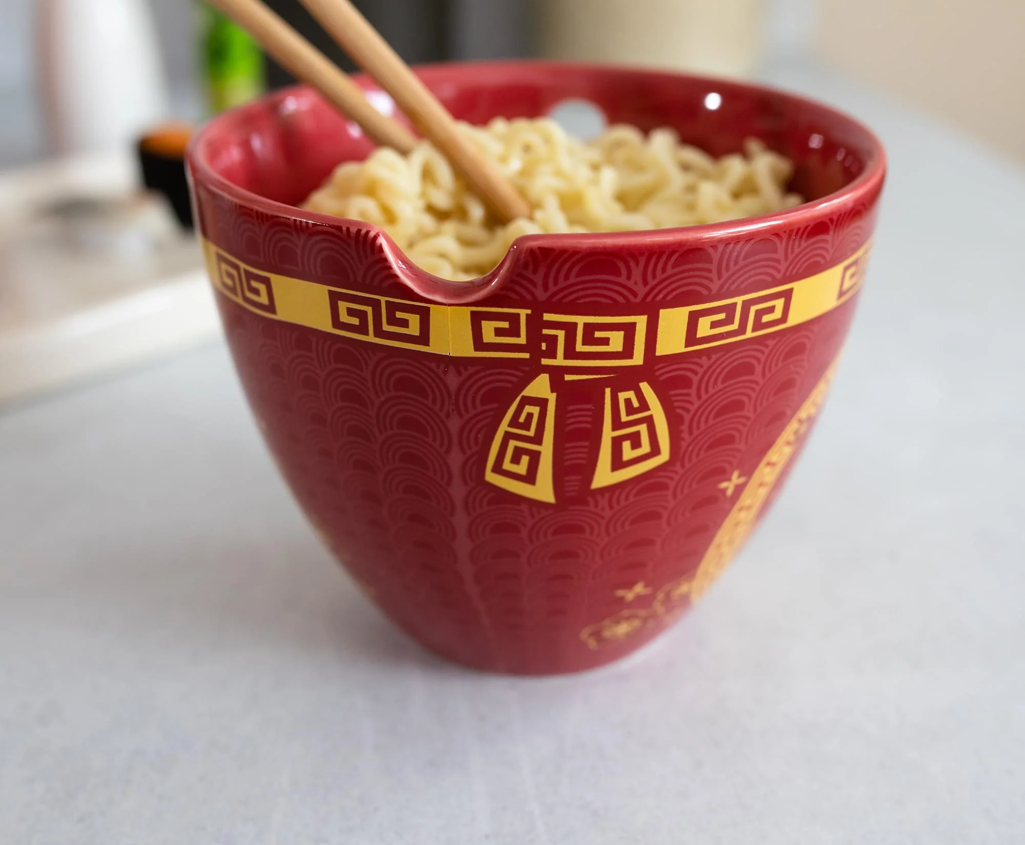 Year Of The Rabbit Chinese Zodiac 16-Ounce Ramen Bowl and Chopstick Set - Image 3