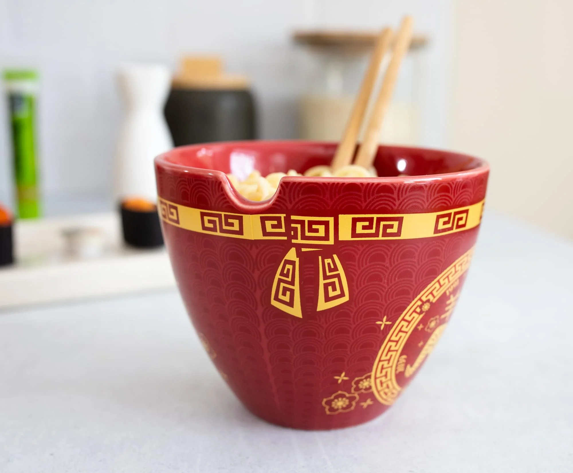 Year Of The Sheep Chinese Zodiac 16-Ounce Ramen Bowl and Chopstick Set - Image 3