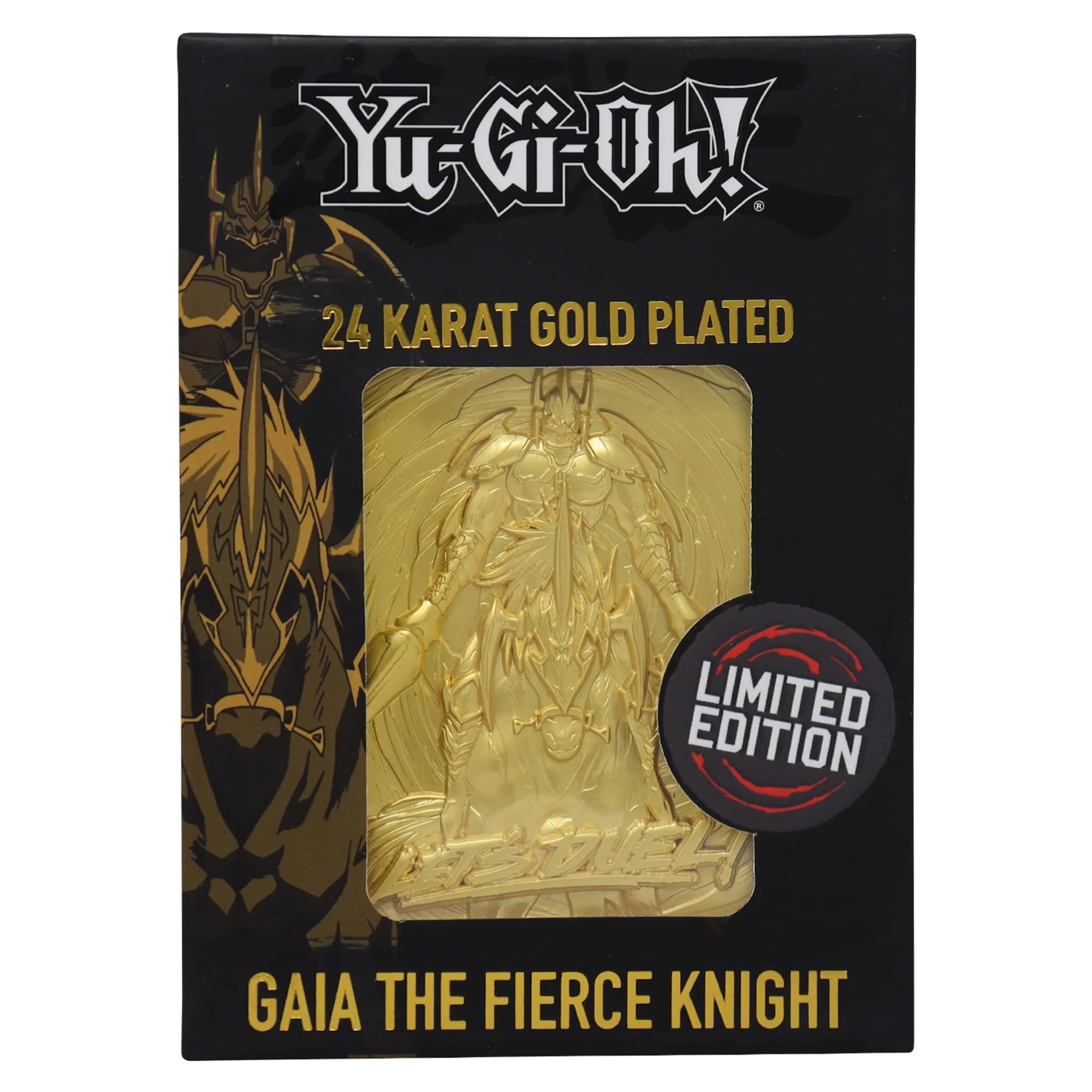 Yu-Gi-Oh! Limited Edition 24k Gold Plated Gaia the Fierce Knight Metal Card - Image 2