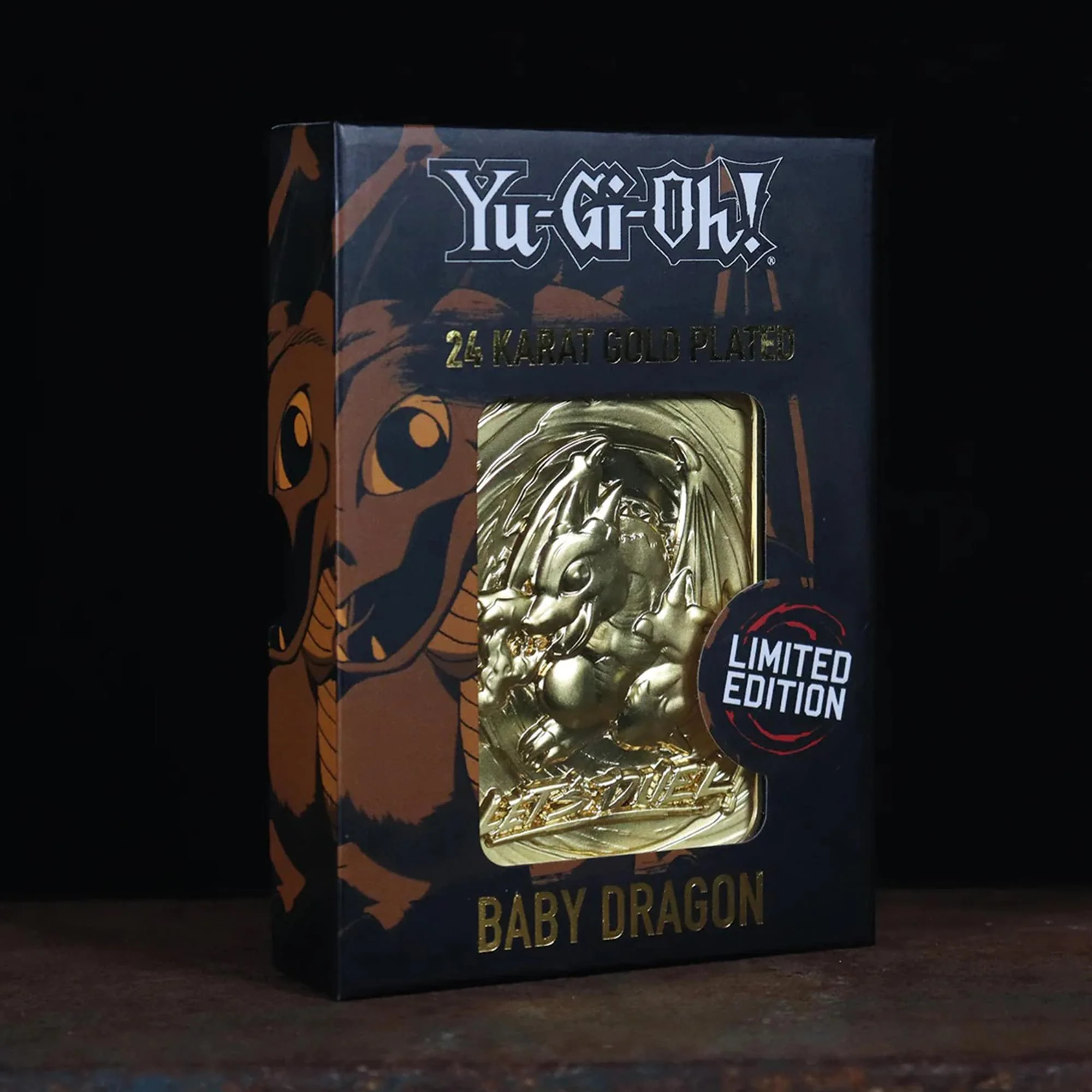 Yu-Gi-Oh! Limited Edition 24k Gold Plated Metal Card | Baby Dragon - Image 4